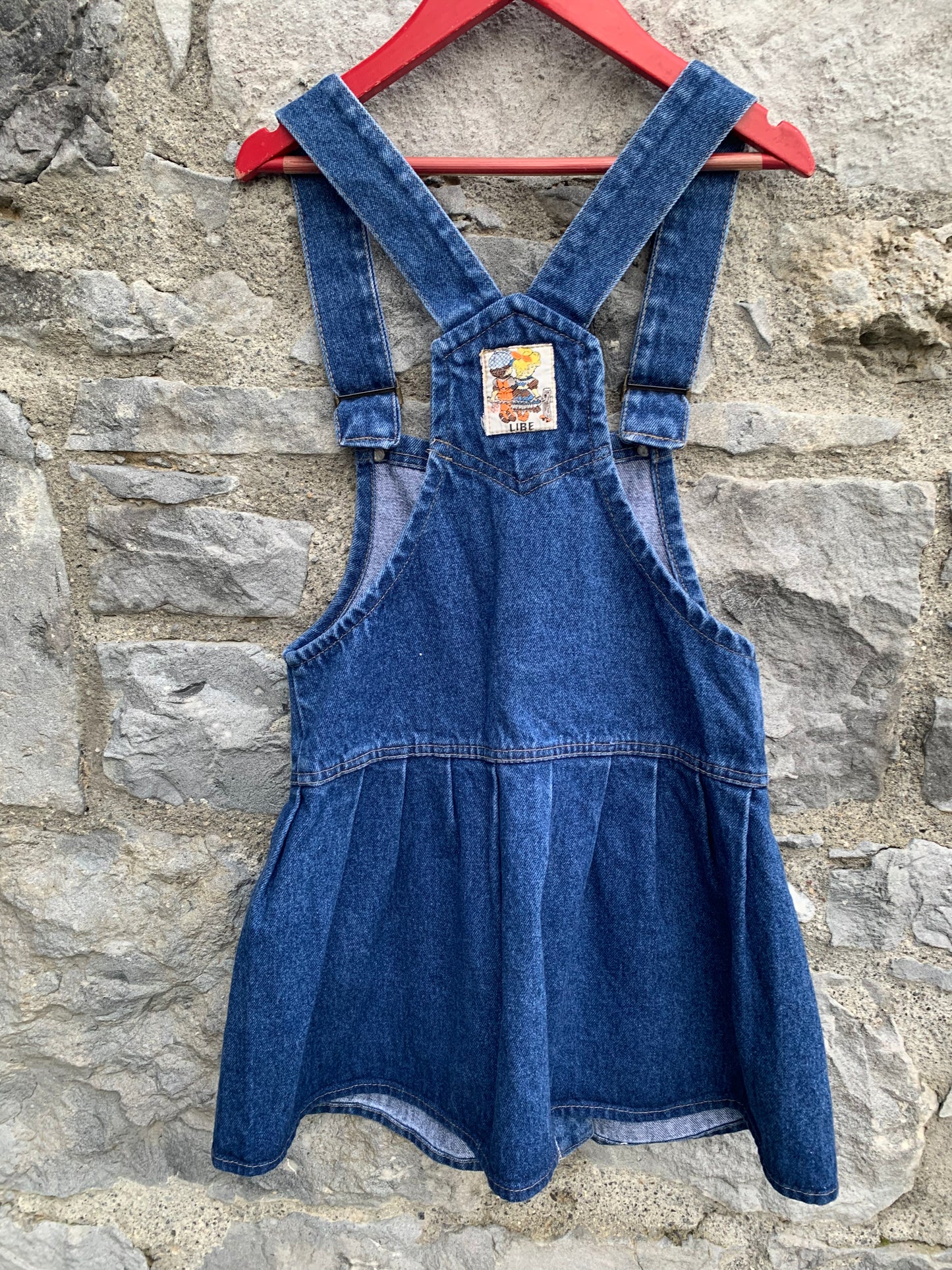 80s denim pinafore 10-11y (140-146cm)