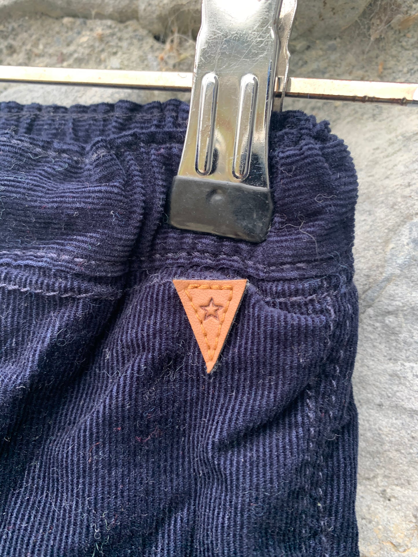 Navy lined cord pants 6-9m (68-74cm)