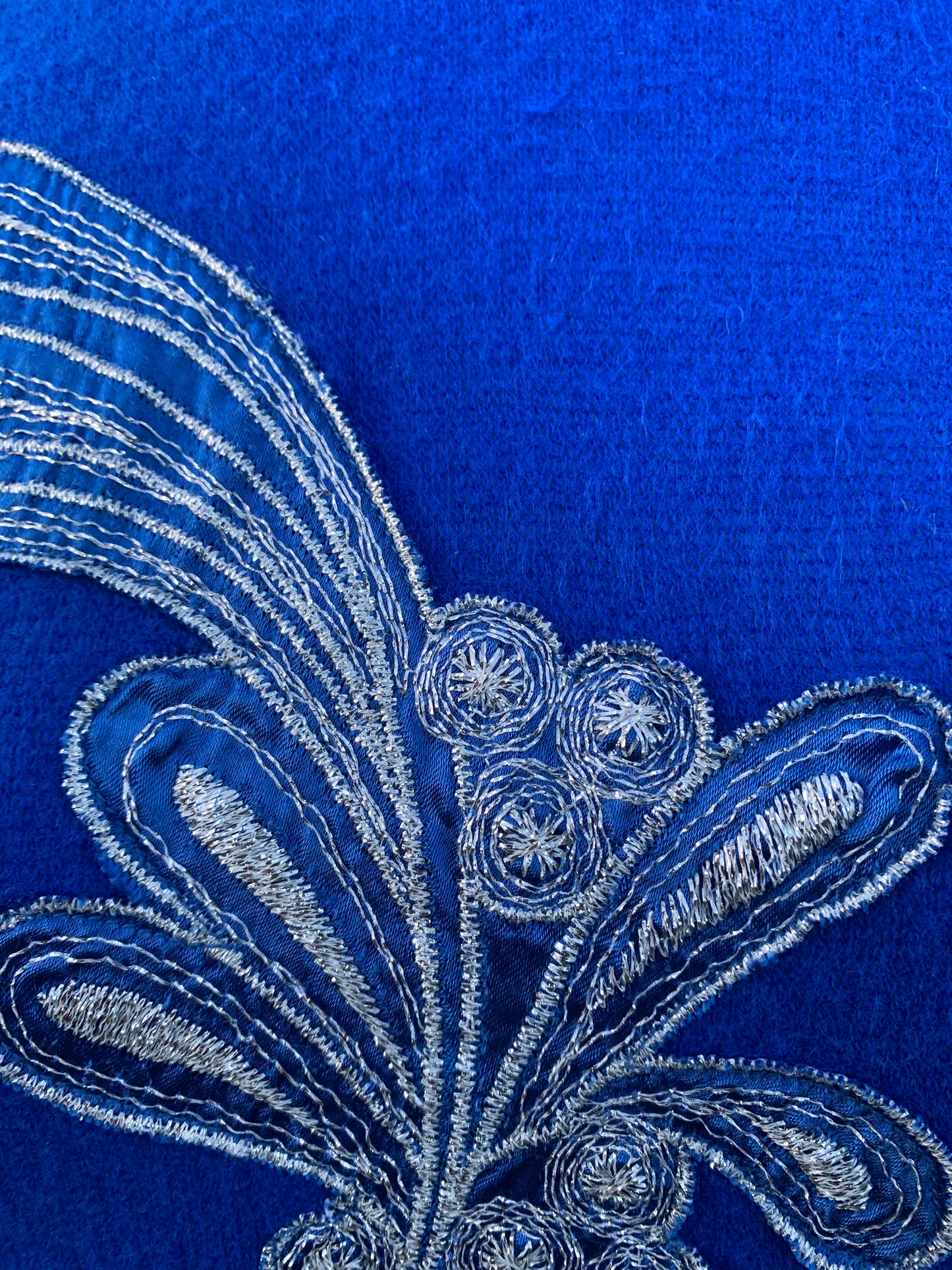 Blue jumper with embroidery uk 10