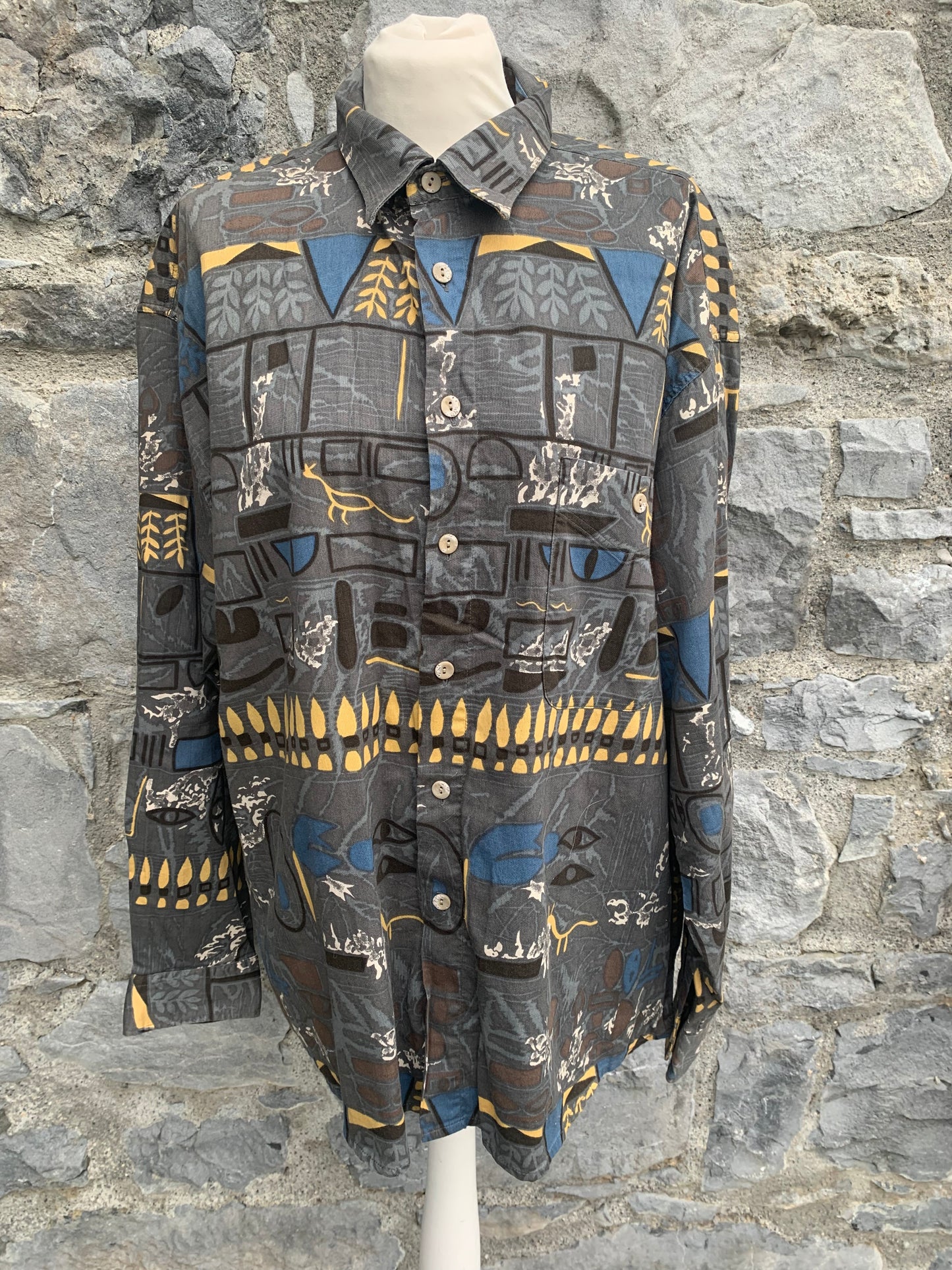 Prehistoric symbols shirt XL