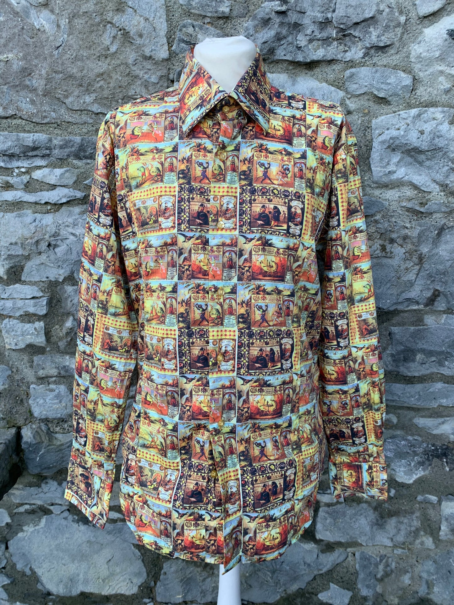 90s funky shirt S/M