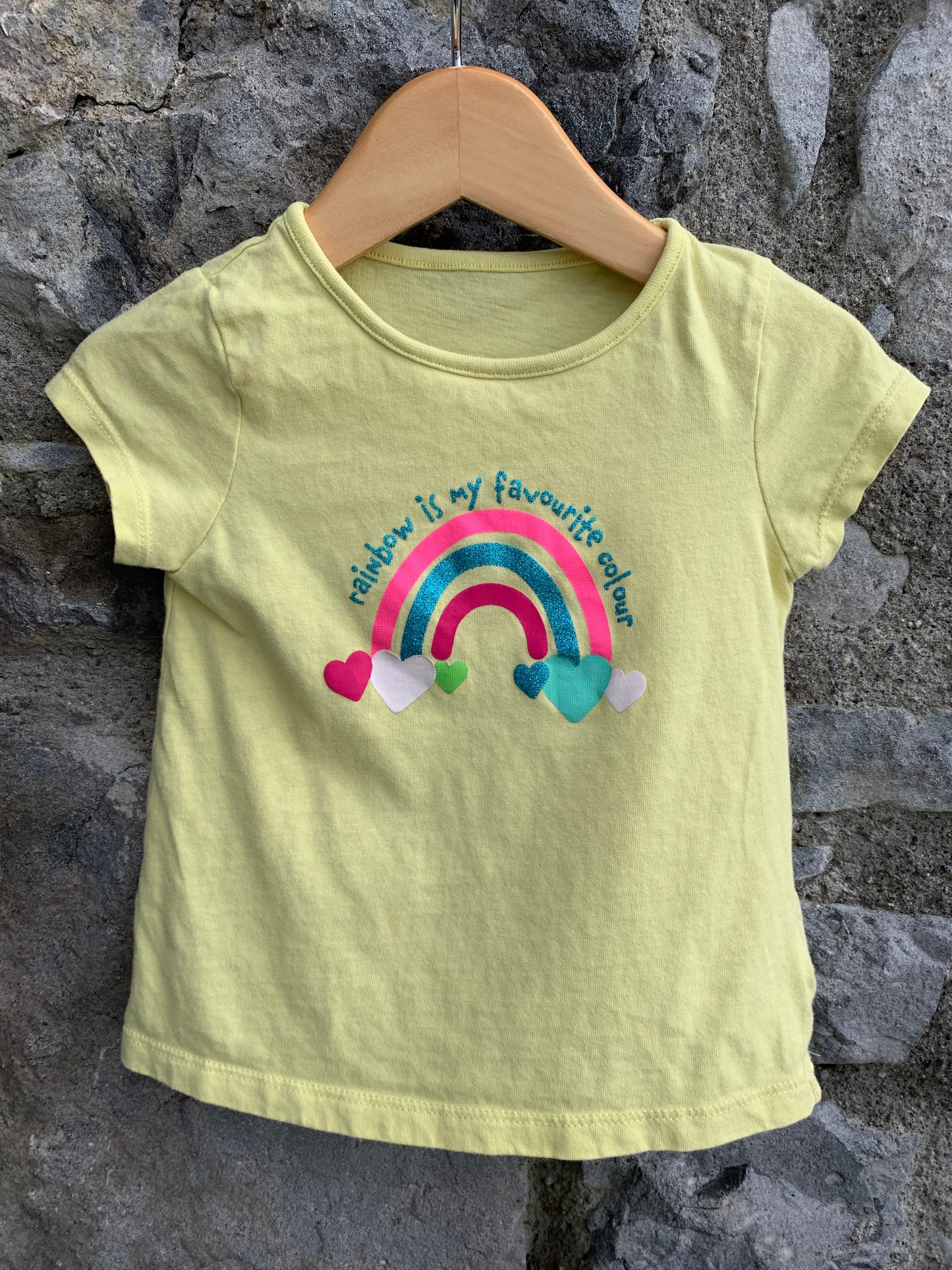 Rainbow tee 9-12m (74-80cm)