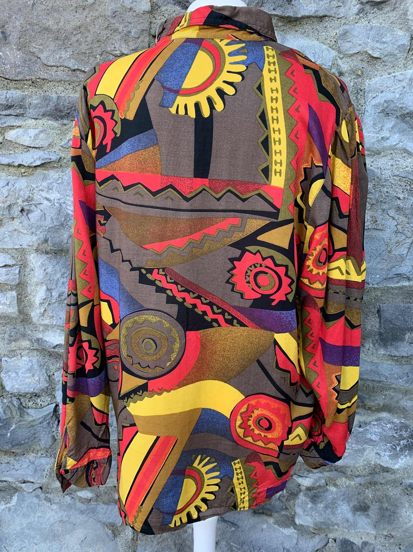 80s abstract shirt Medium