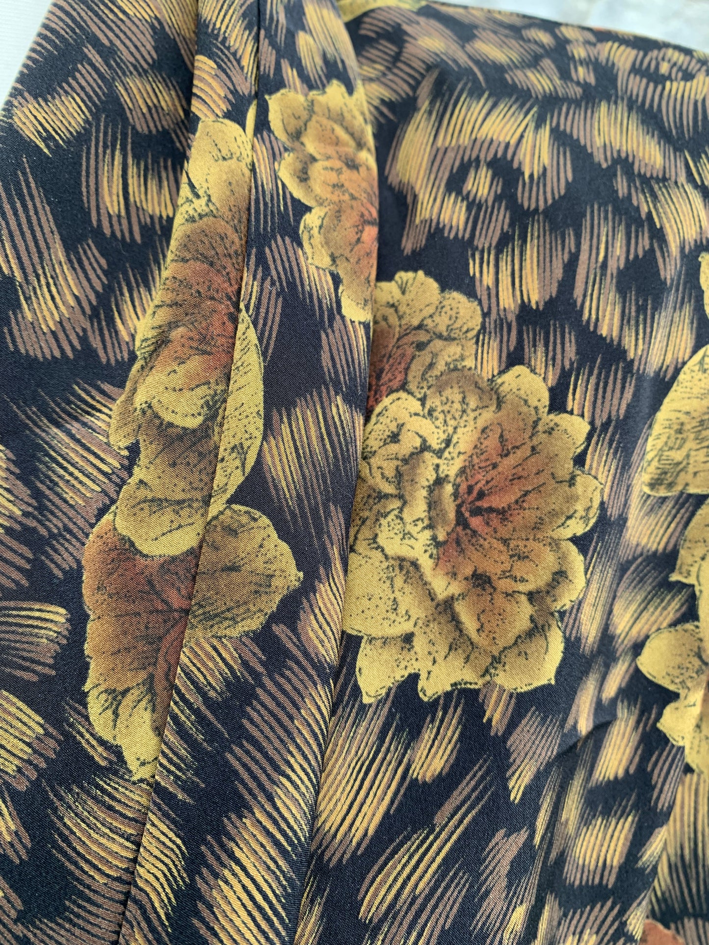 80s Autumn flowers blazer uk 14-16