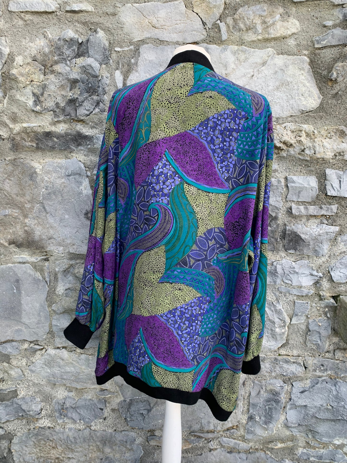 80s summer abstract blazer uk 12-18
