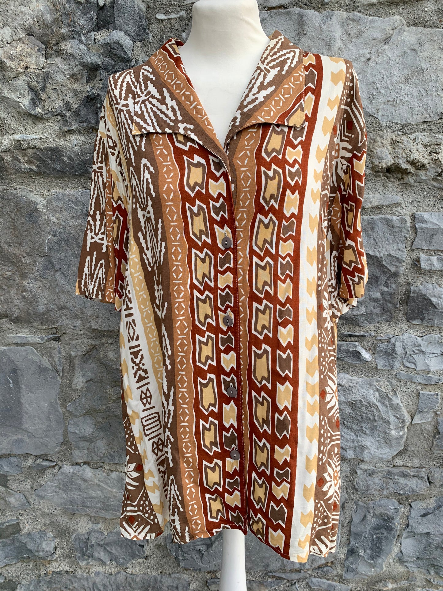 Lady Anne Aztec print shirt uk 16-18