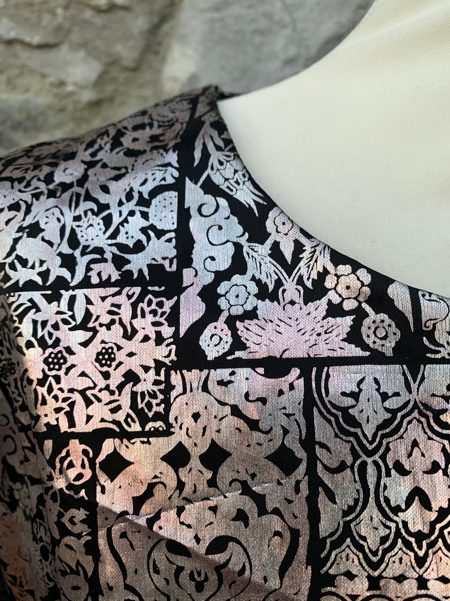 Debut 90s metallic top uk 10
