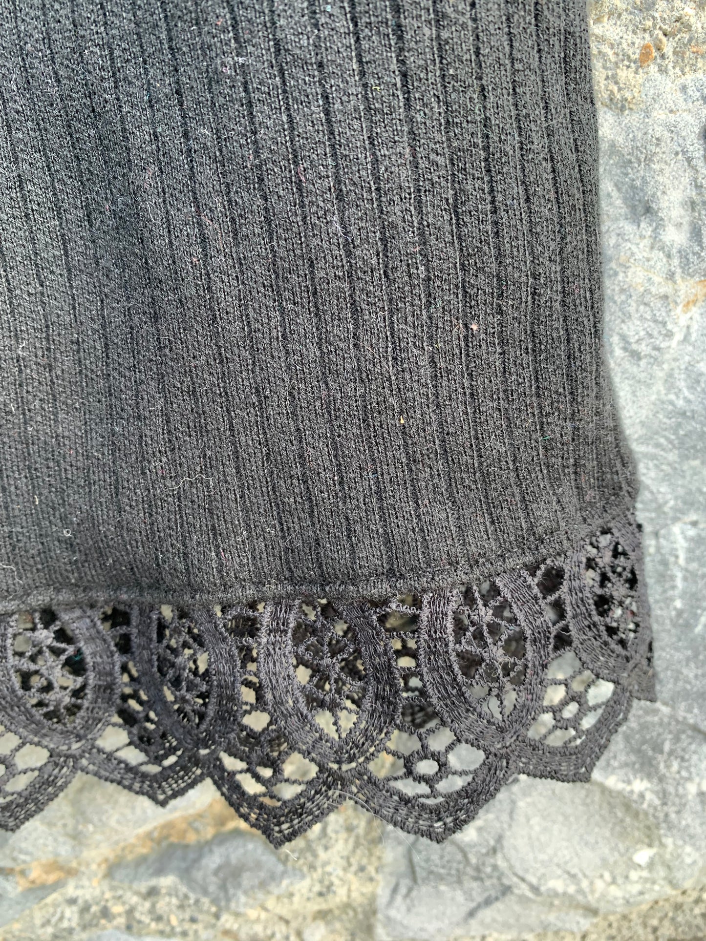 Black knitted flares uk 8-10