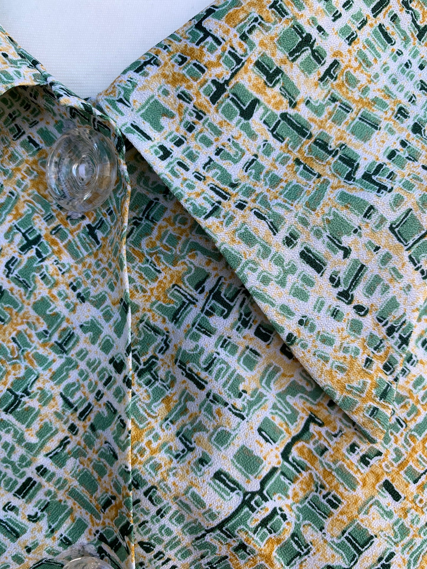 80s green check tunic uk 10