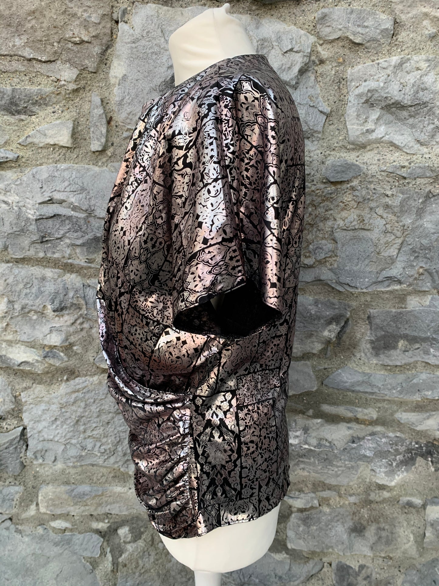 Debut 90s metallic top uk 10