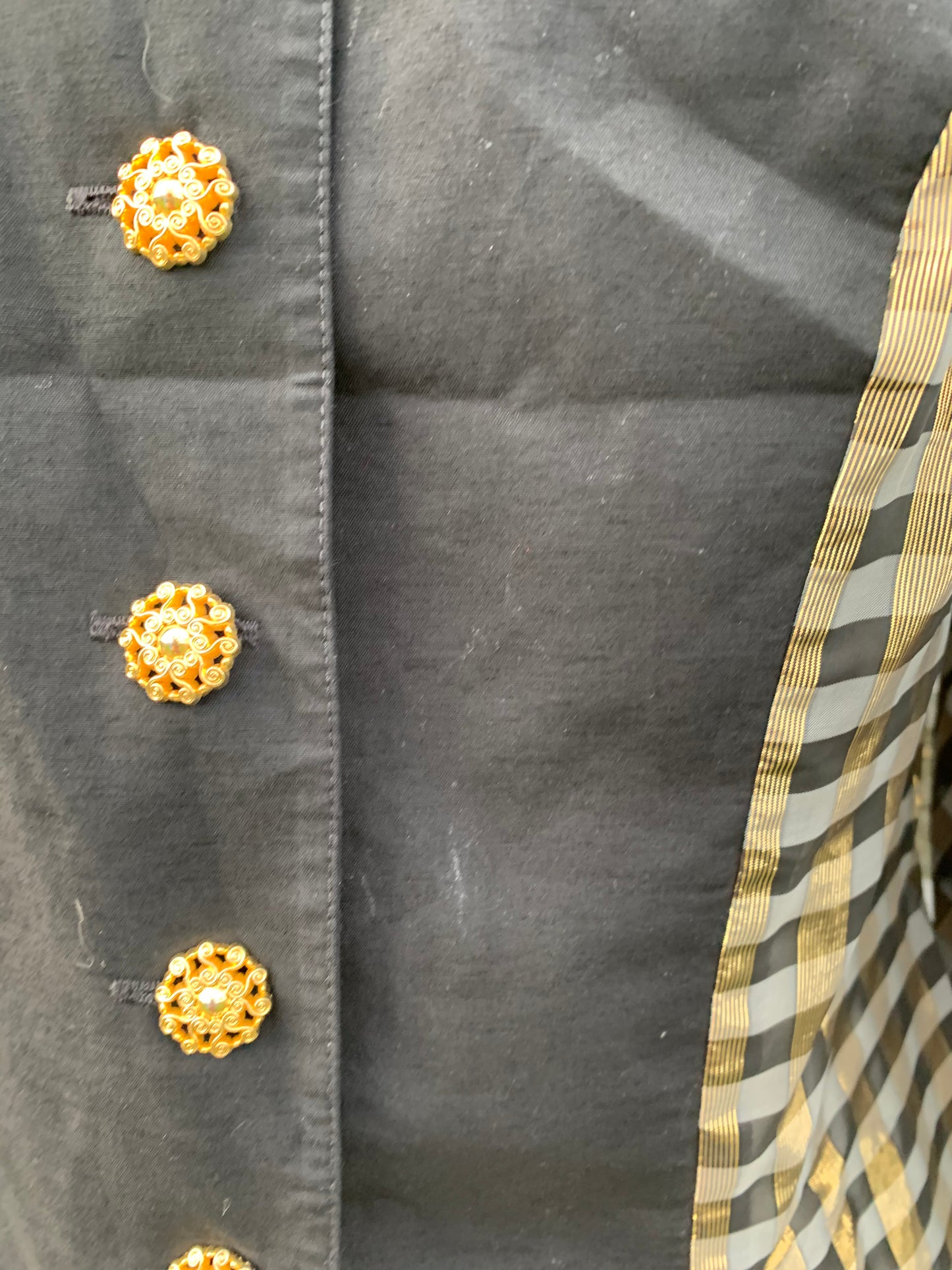 Dorette 80s Gold blouse uk 10