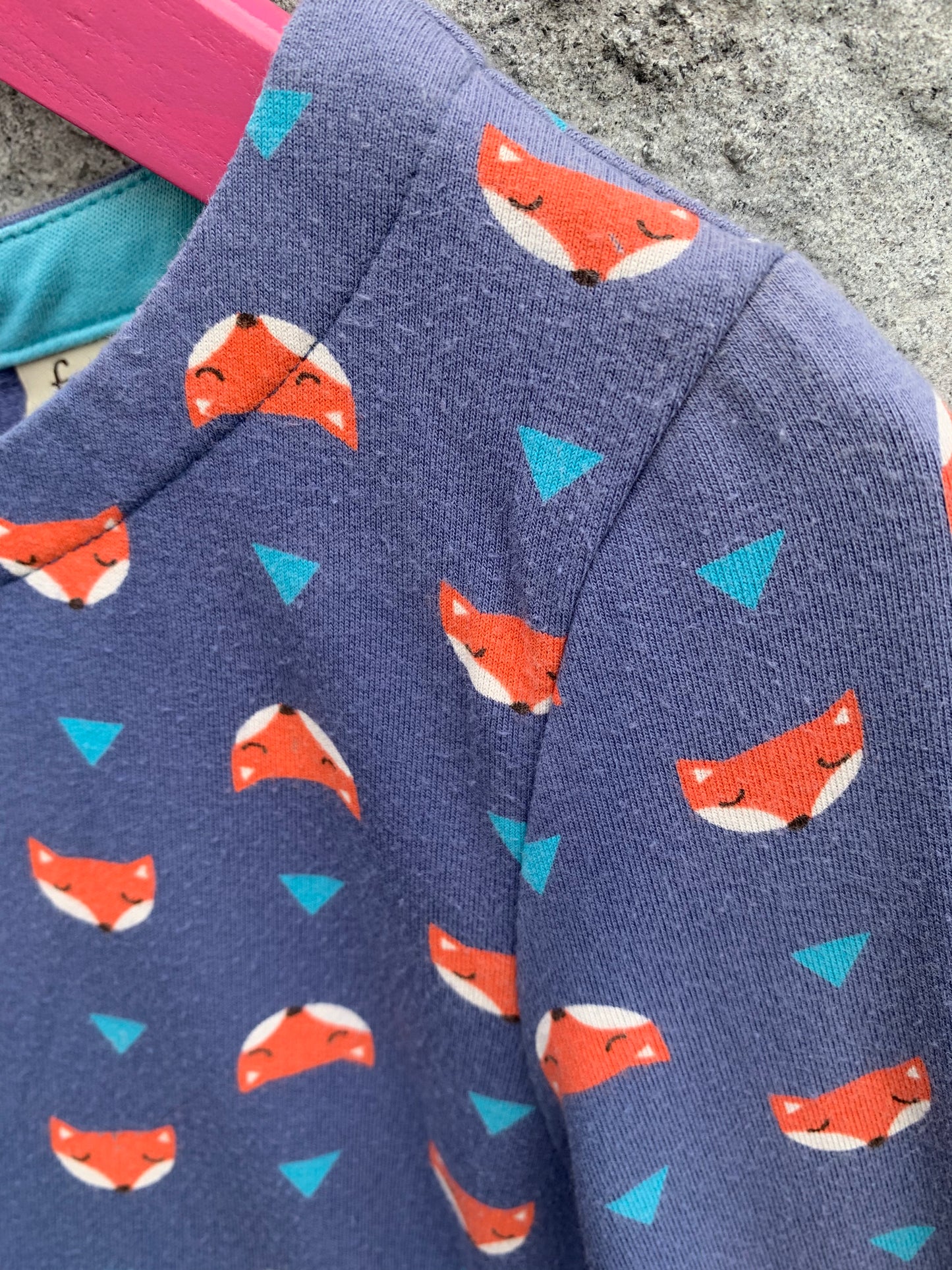 Foxes blue dress 3-4y (98-104cm)