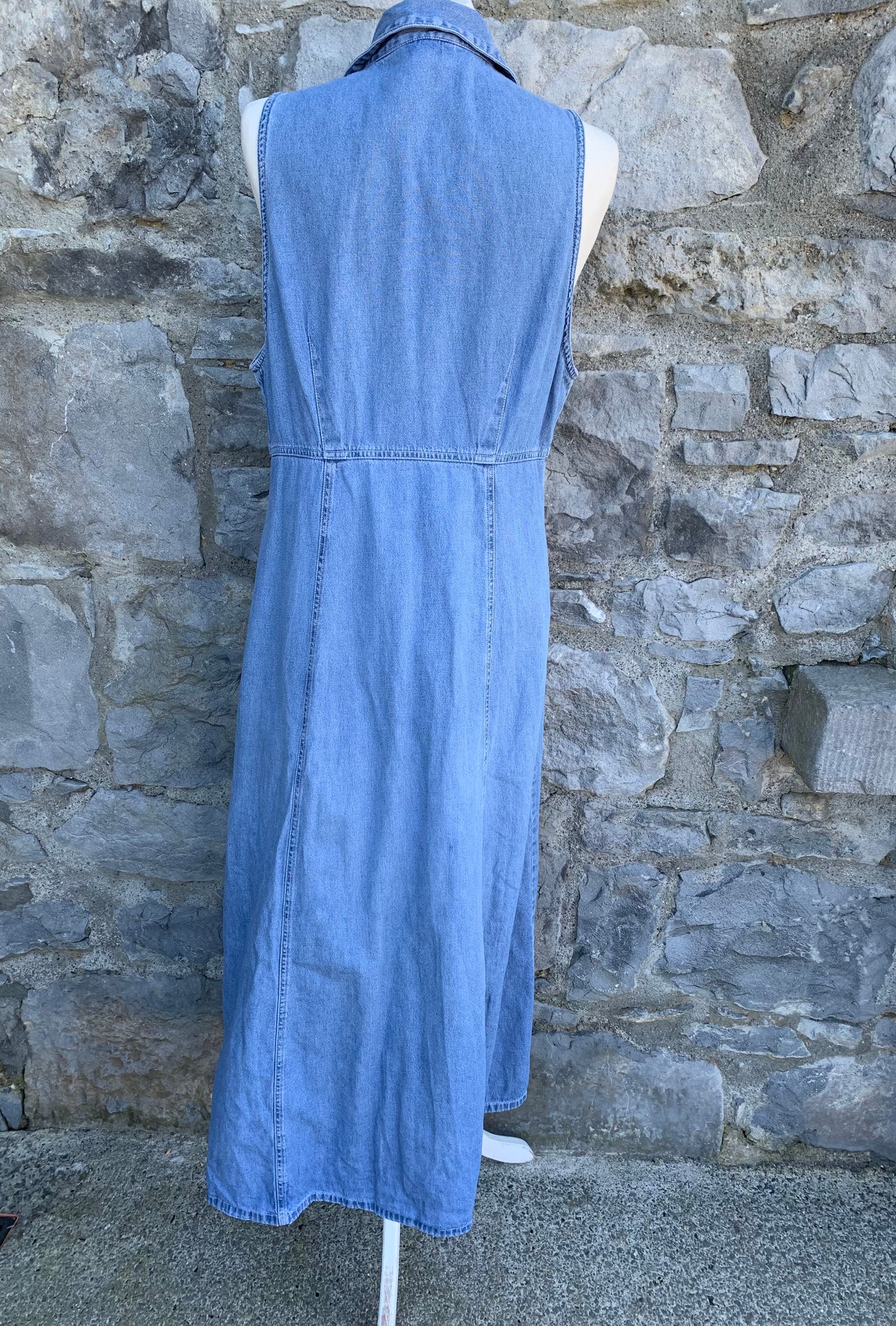 NY jeans 90s denim maxi dress uk 12-14