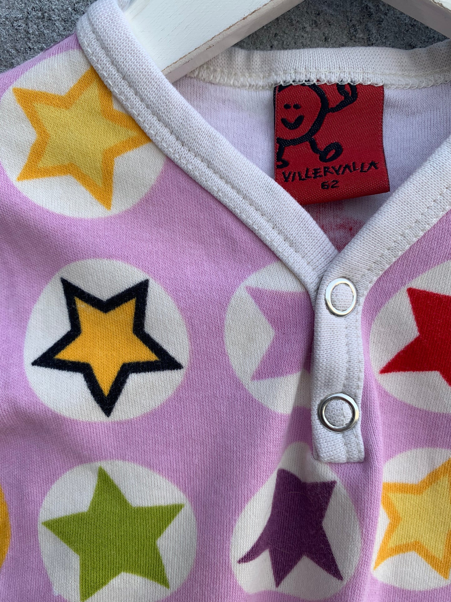 Pink stars rompers 3m (62cm)