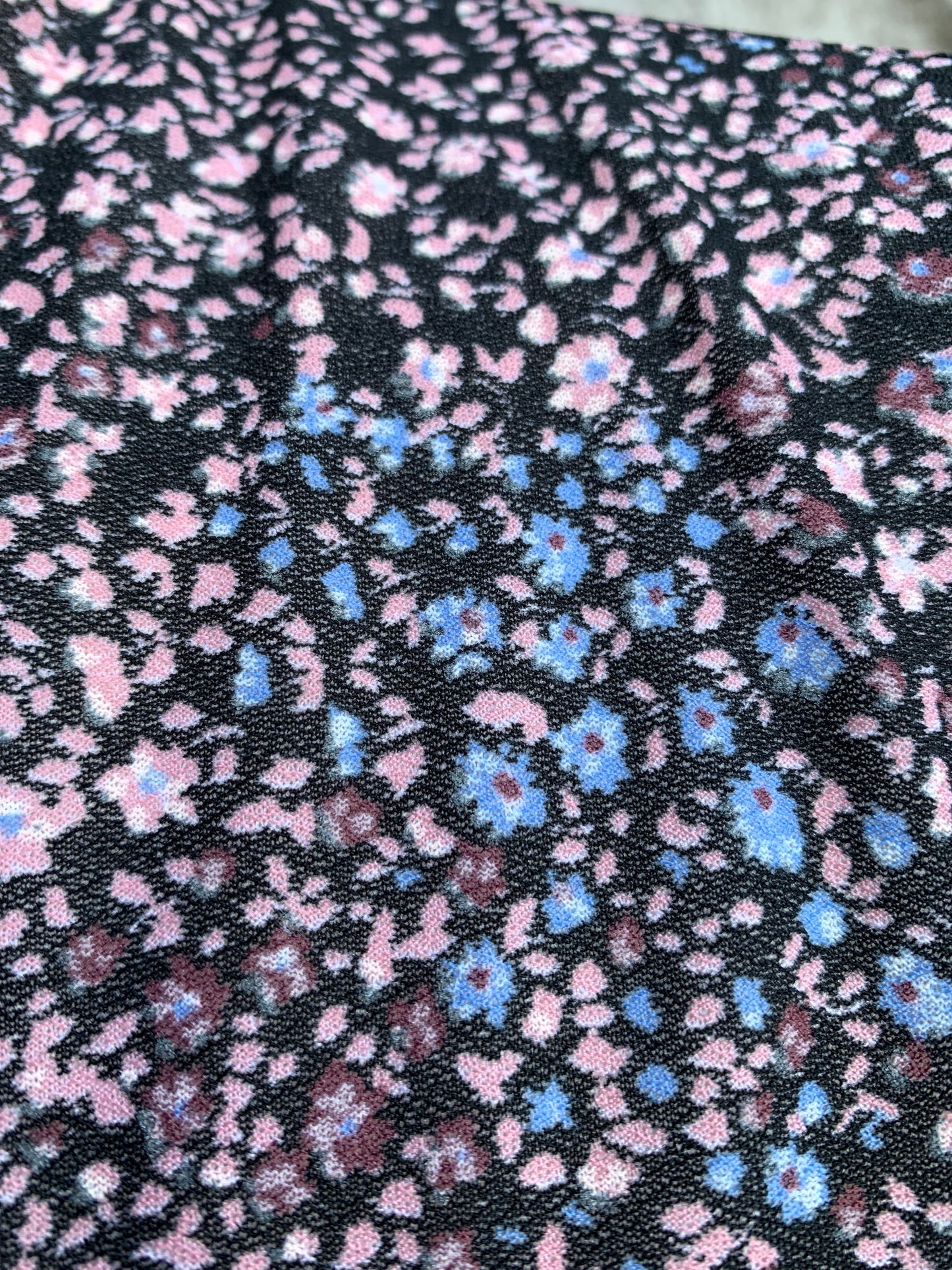 80s dinky flowers shirt uk 10