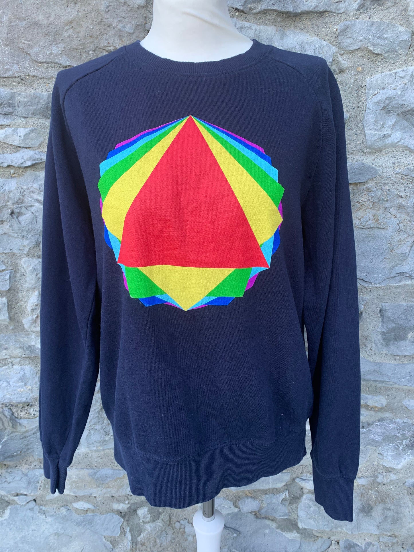 Organic navy sweatshirt Medium