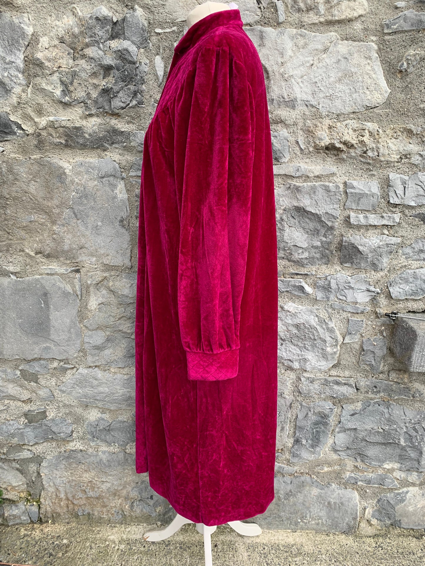 Debenhams velvet magenta housecoat uk 12