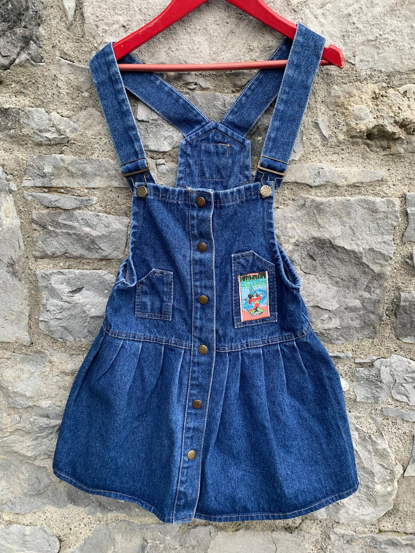 80s denim pinafore 10-11y (140-146cm)