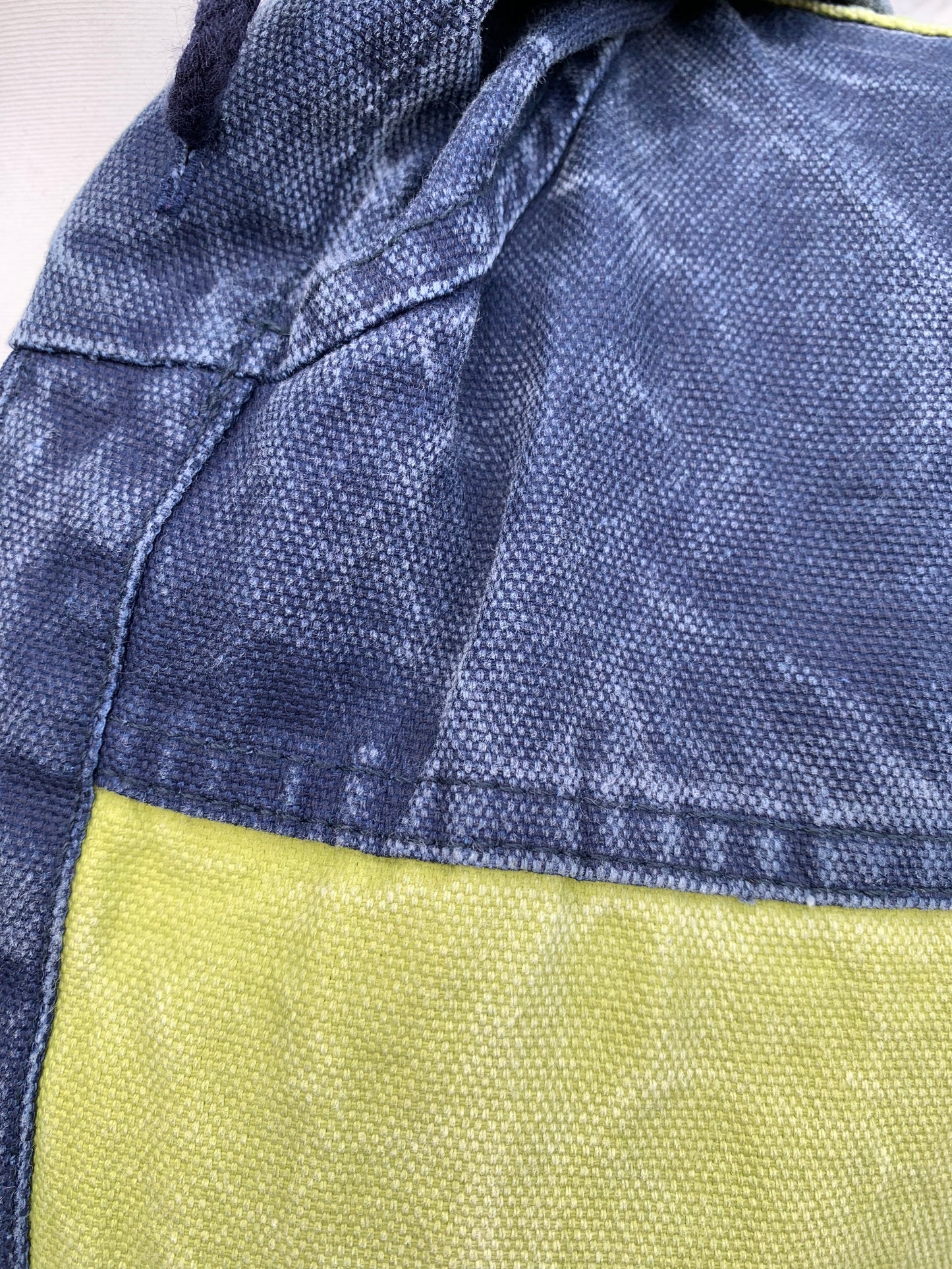 Colourful sleeveless denim jacket M/L
