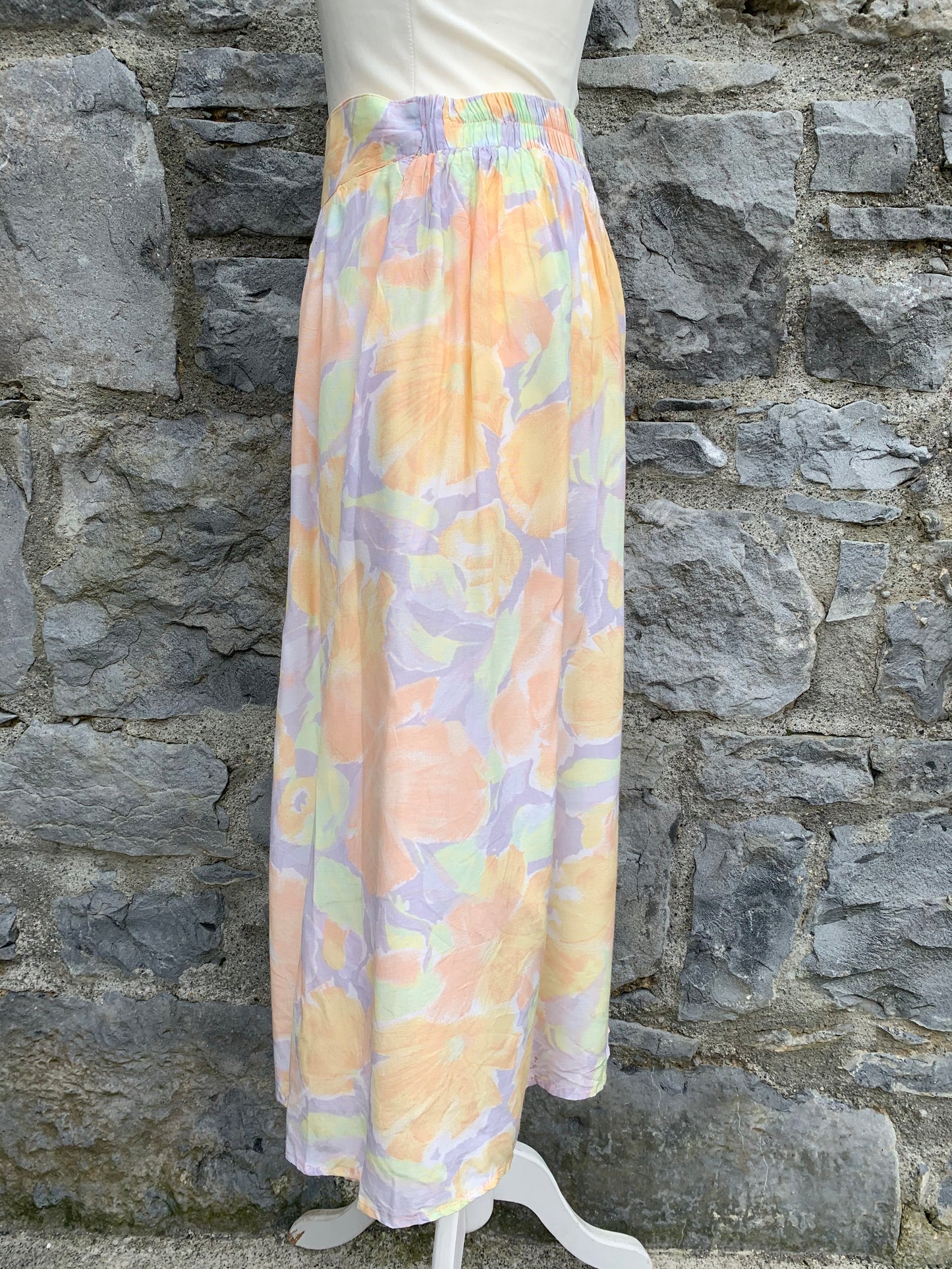 Sinclair 80s pastel flowers skirt uk 10-12