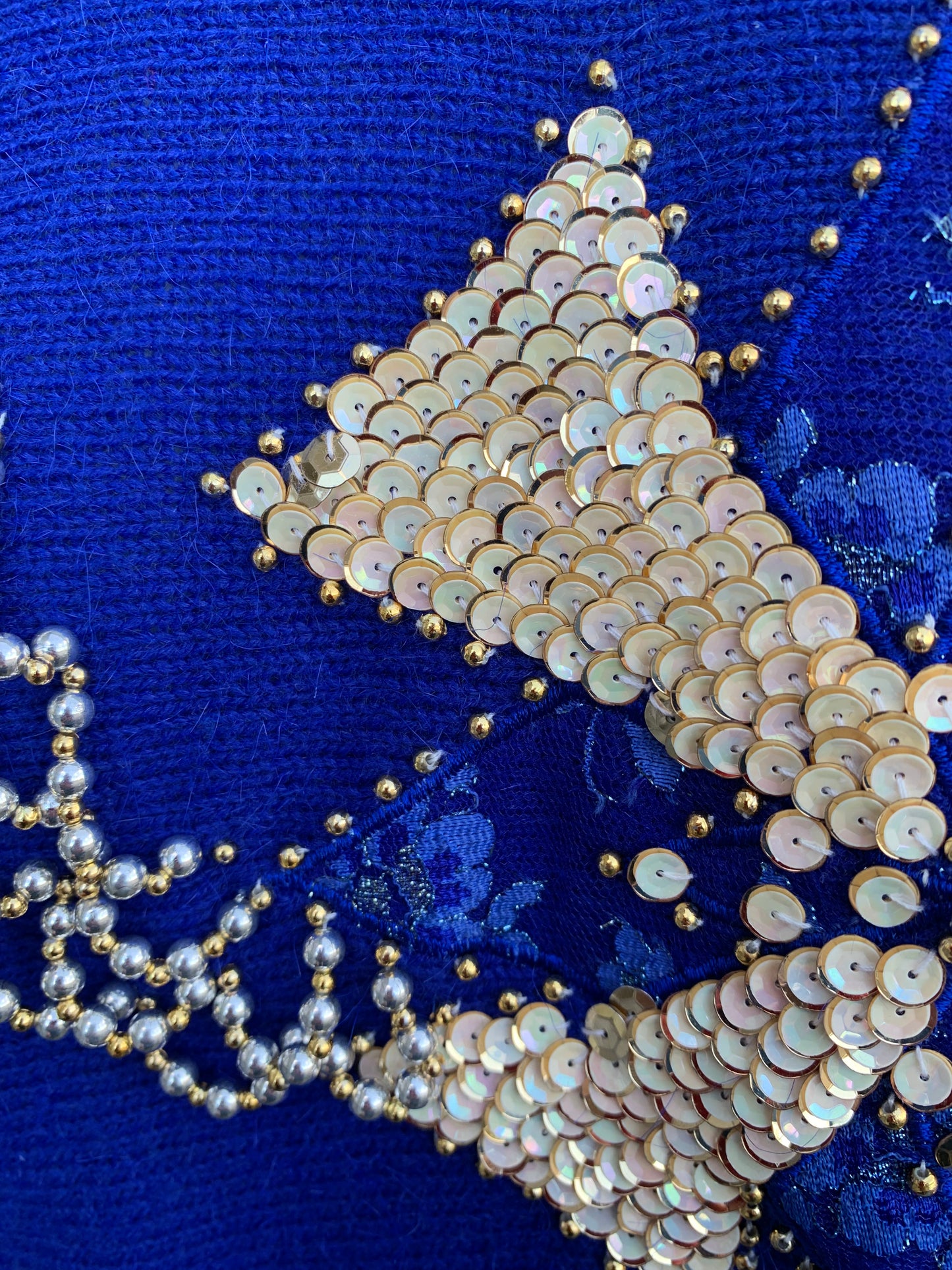 Sequins&beads jumper uk 8-10