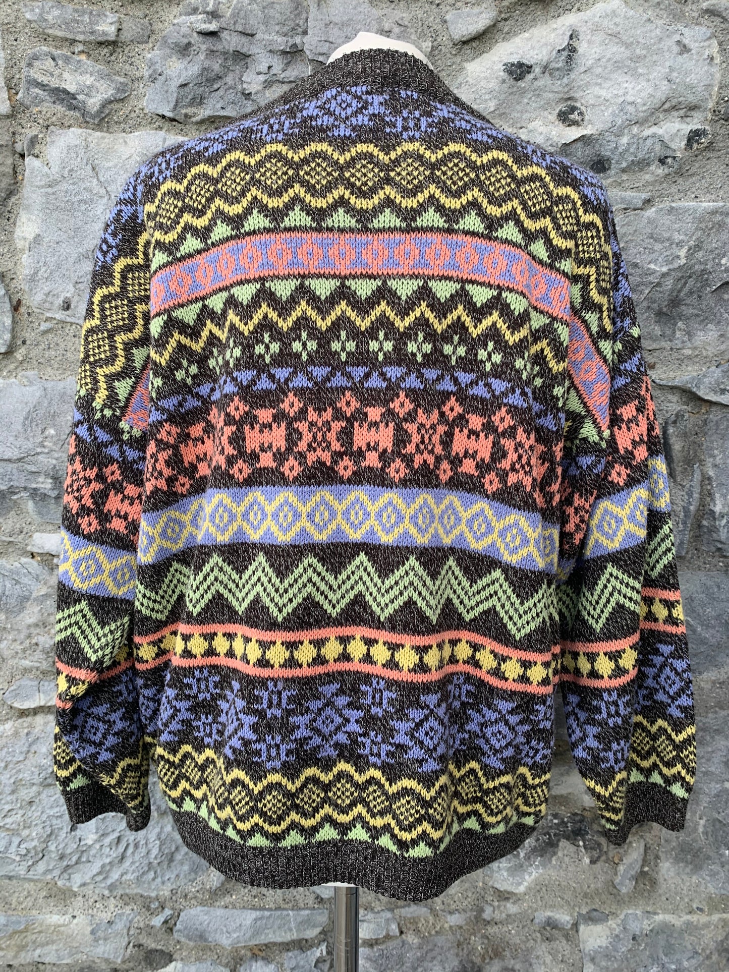 Esprit 90s geometric jumper M/L