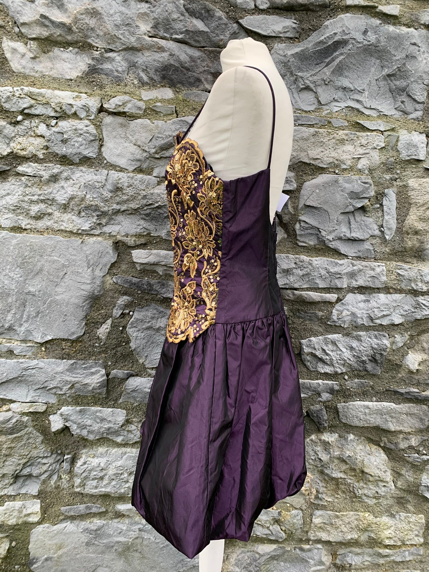 Purple 80s party dress uk 12-14