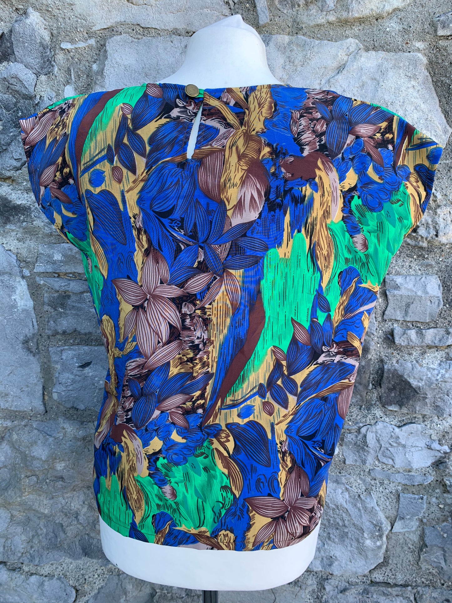 80s handmade summer top uk 10
