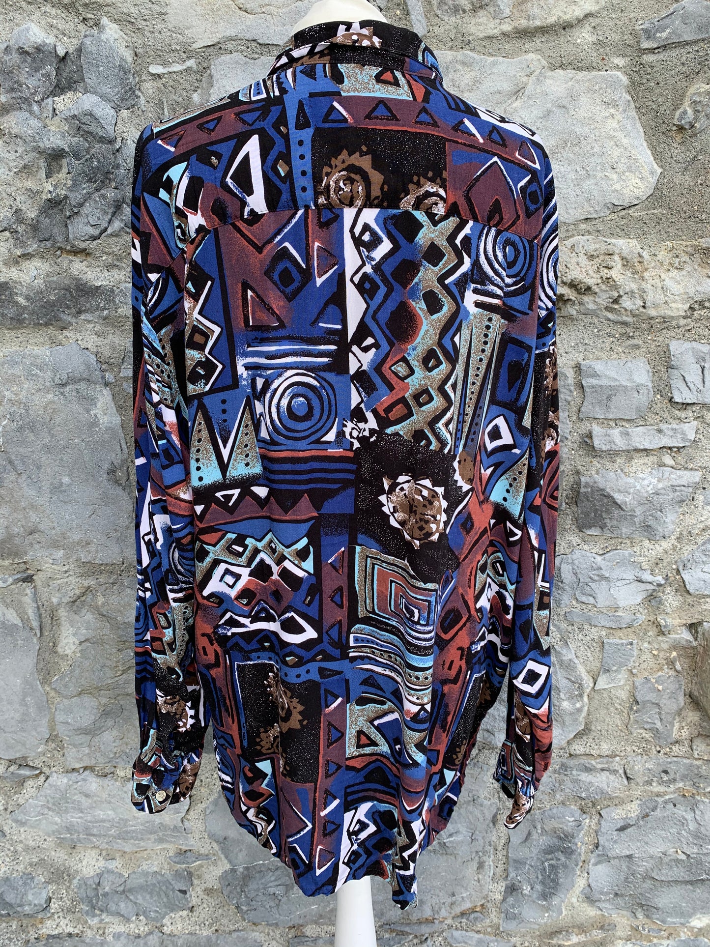 80s abstract shirt Large