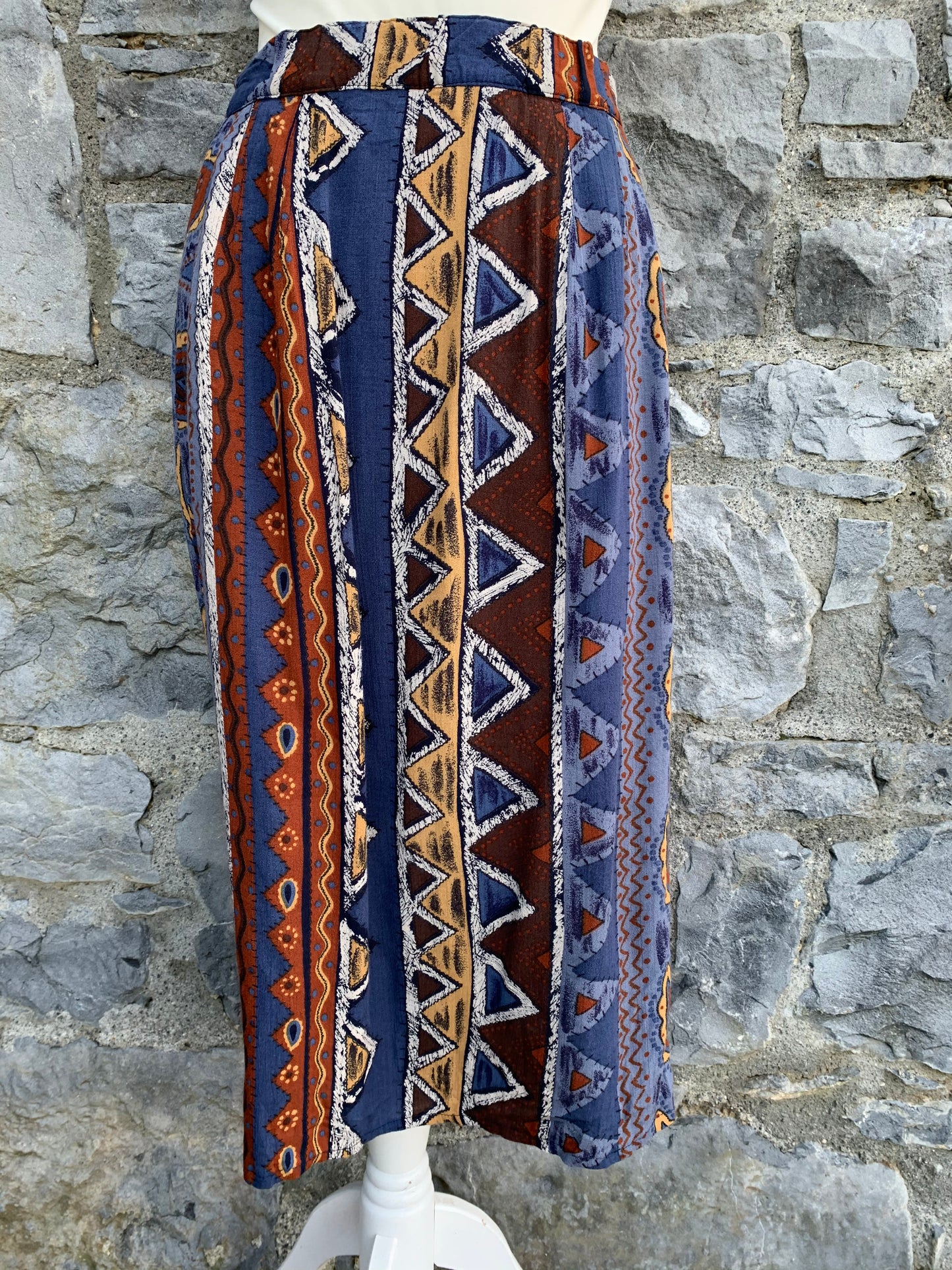 80s geometric wrap skirt uk 8-10