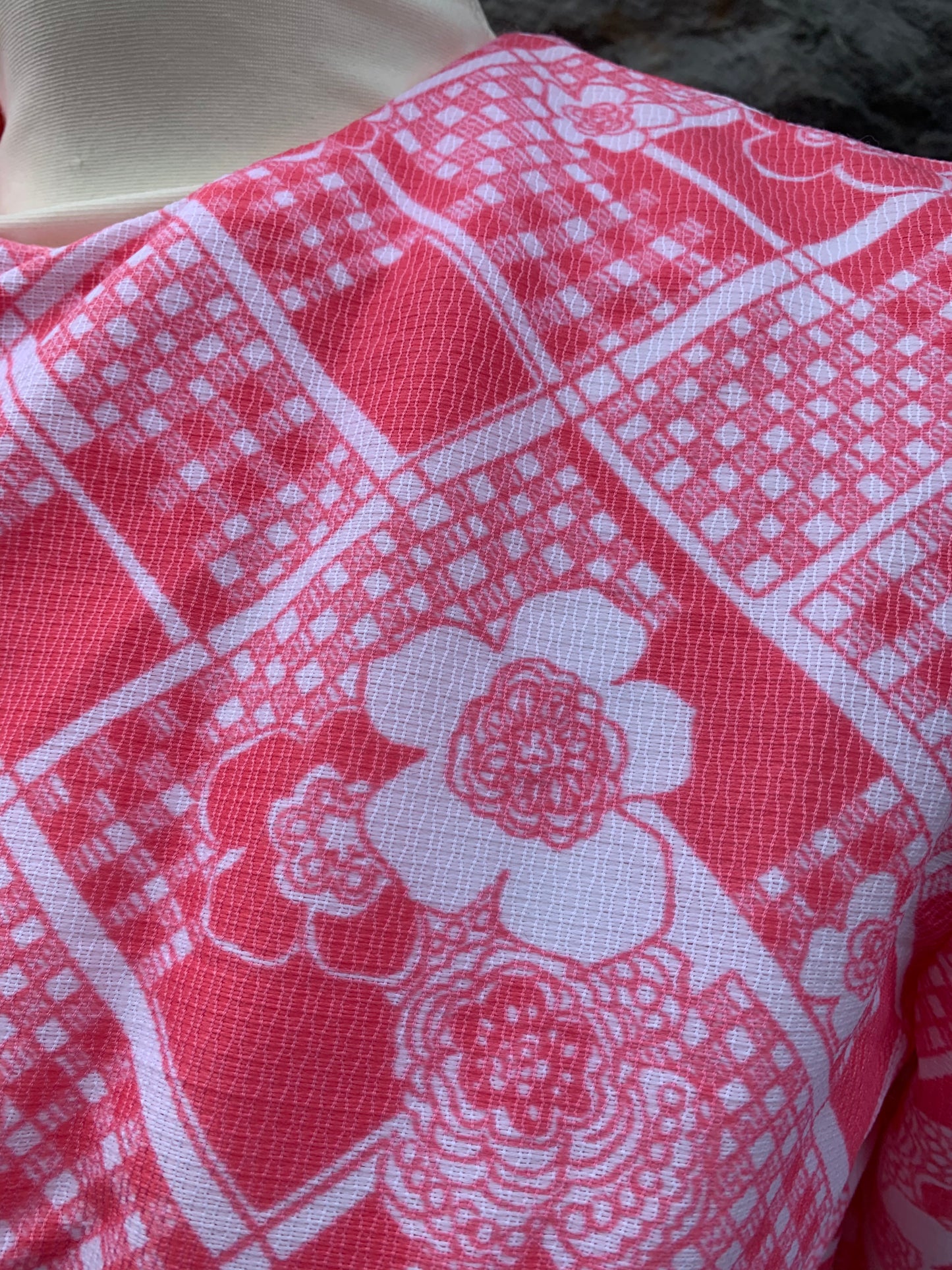 Riva design 70s pink dress uk 6-8