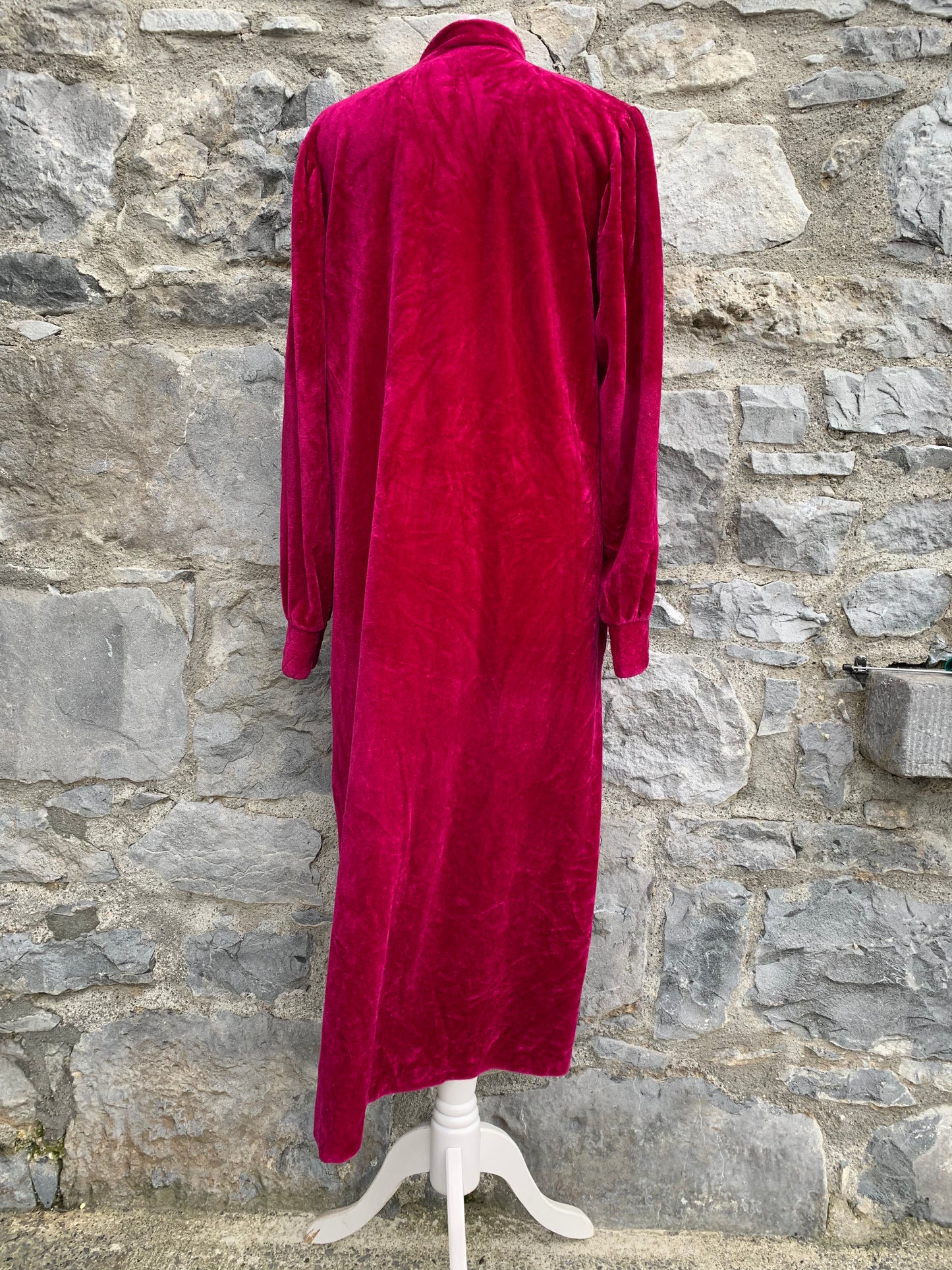 Debenhams velvet magenta housecoat uk 12