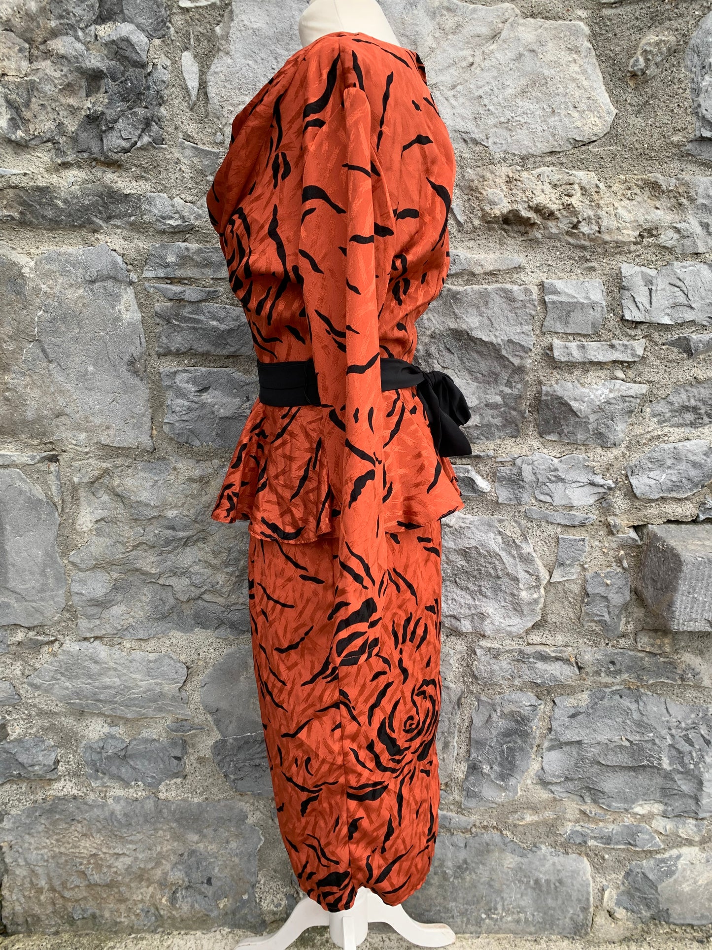 Jin-Fizz 80s tiger stripes dress uk 8