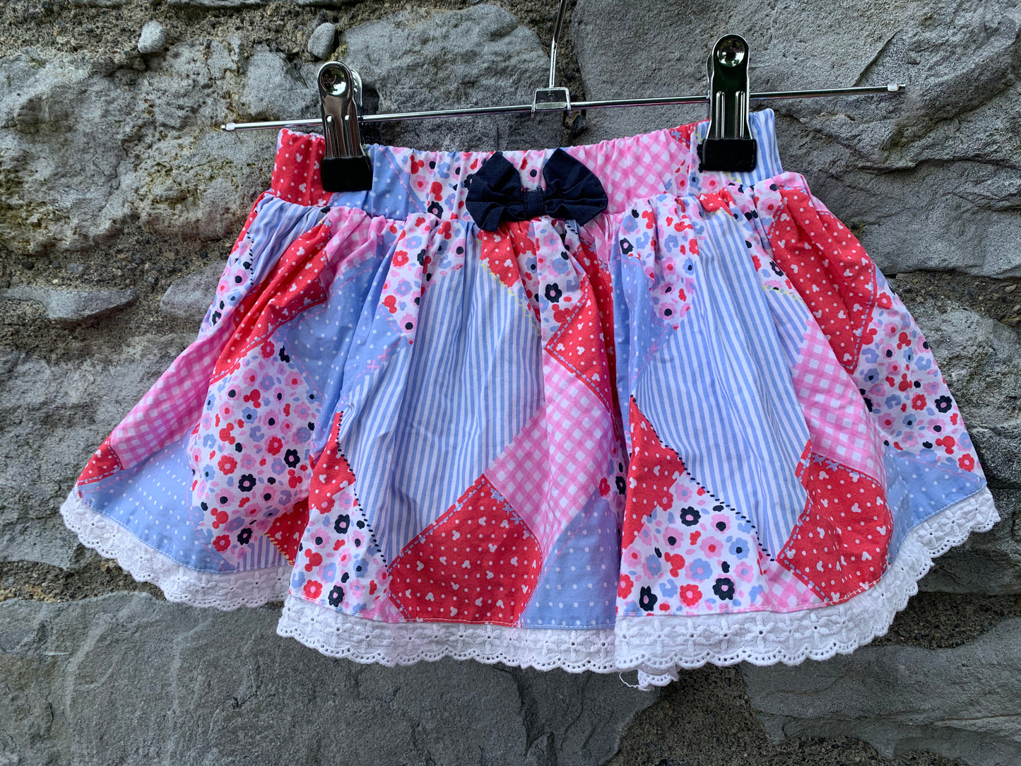 George patchwork twirly skirt 9-12m (74-80cm)