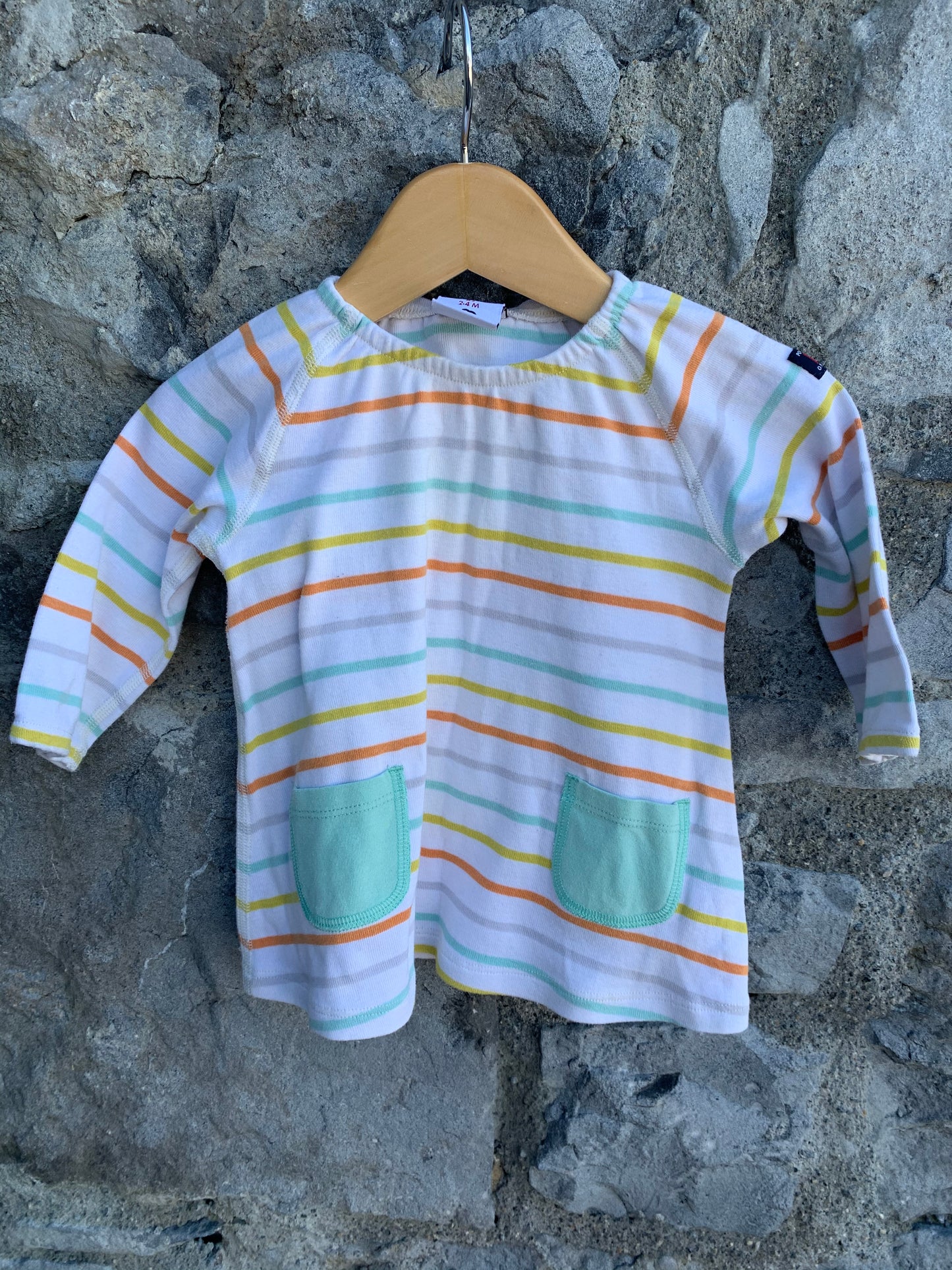 Stripy tunic 2-4m (62cm)