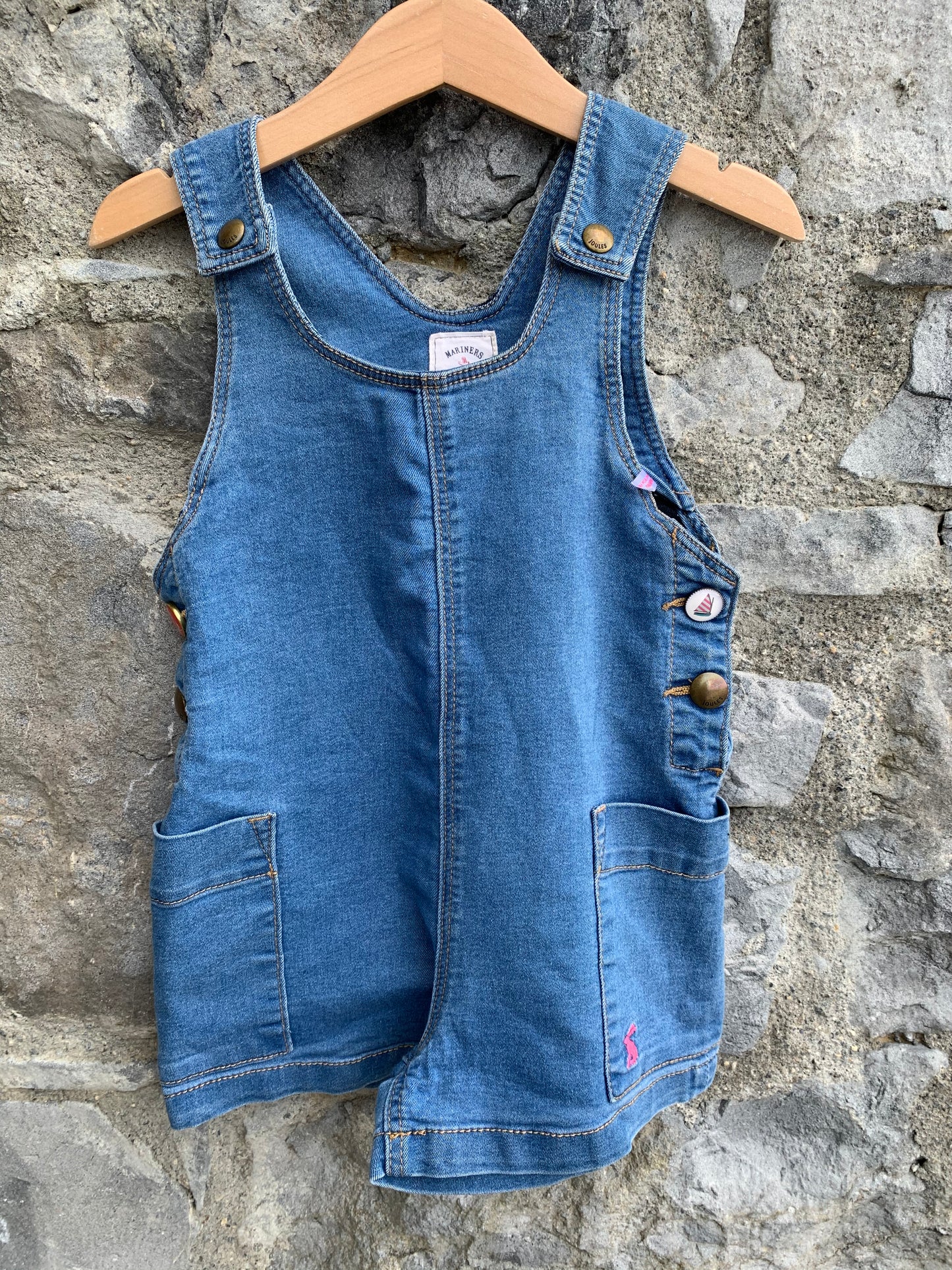 Short denim dungarees 2-3y (92-98cm)