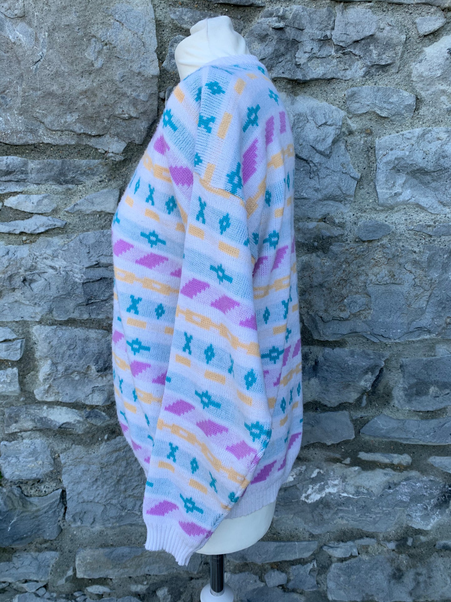 Light geometric jumper uk 10-12