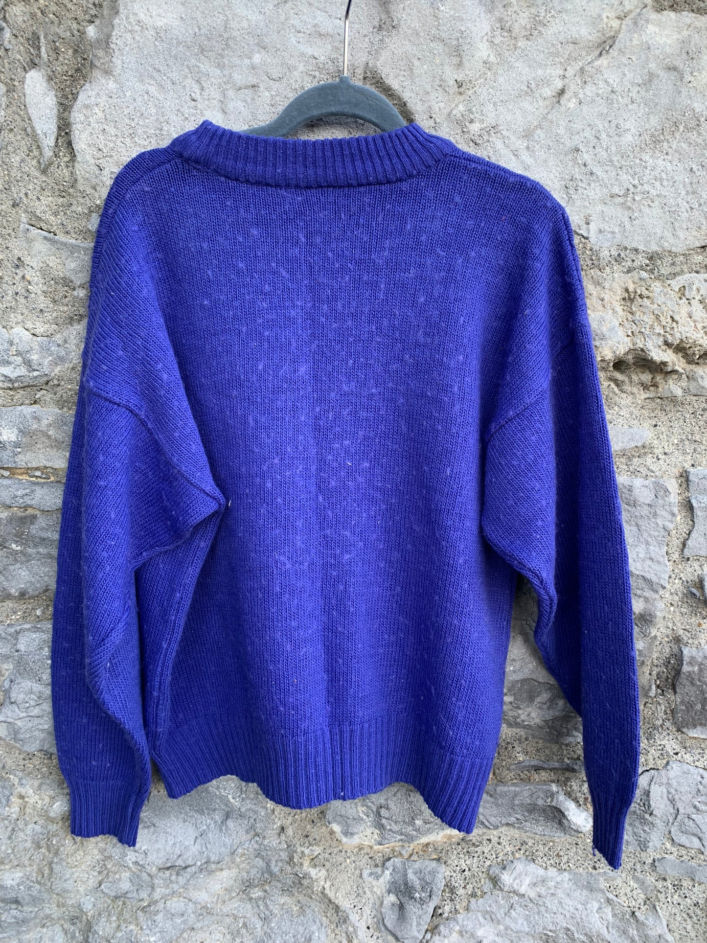 Blue jumper with bows 9-10y (134-140cm)
