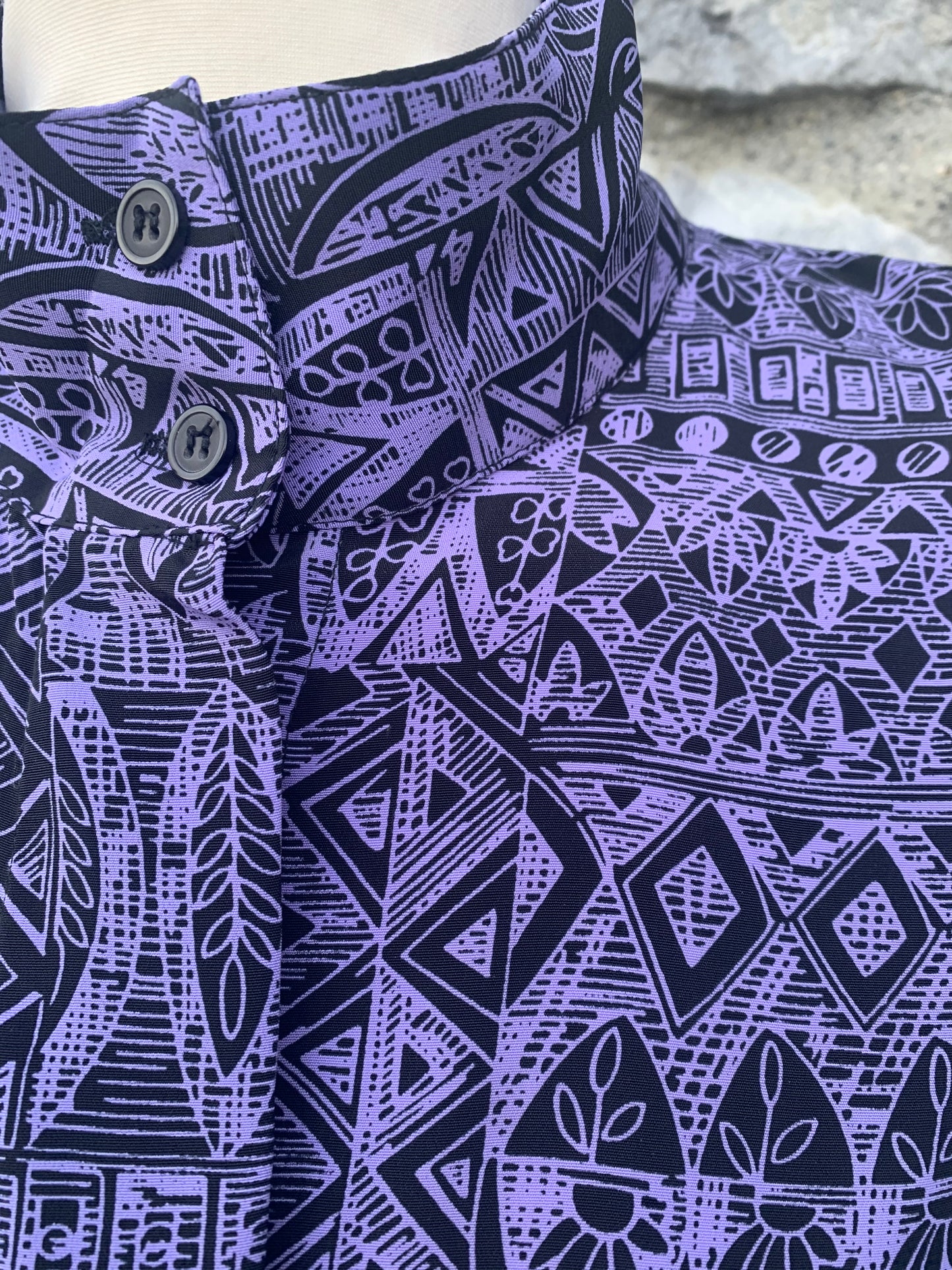 Joy 80s purple blouse uk 14