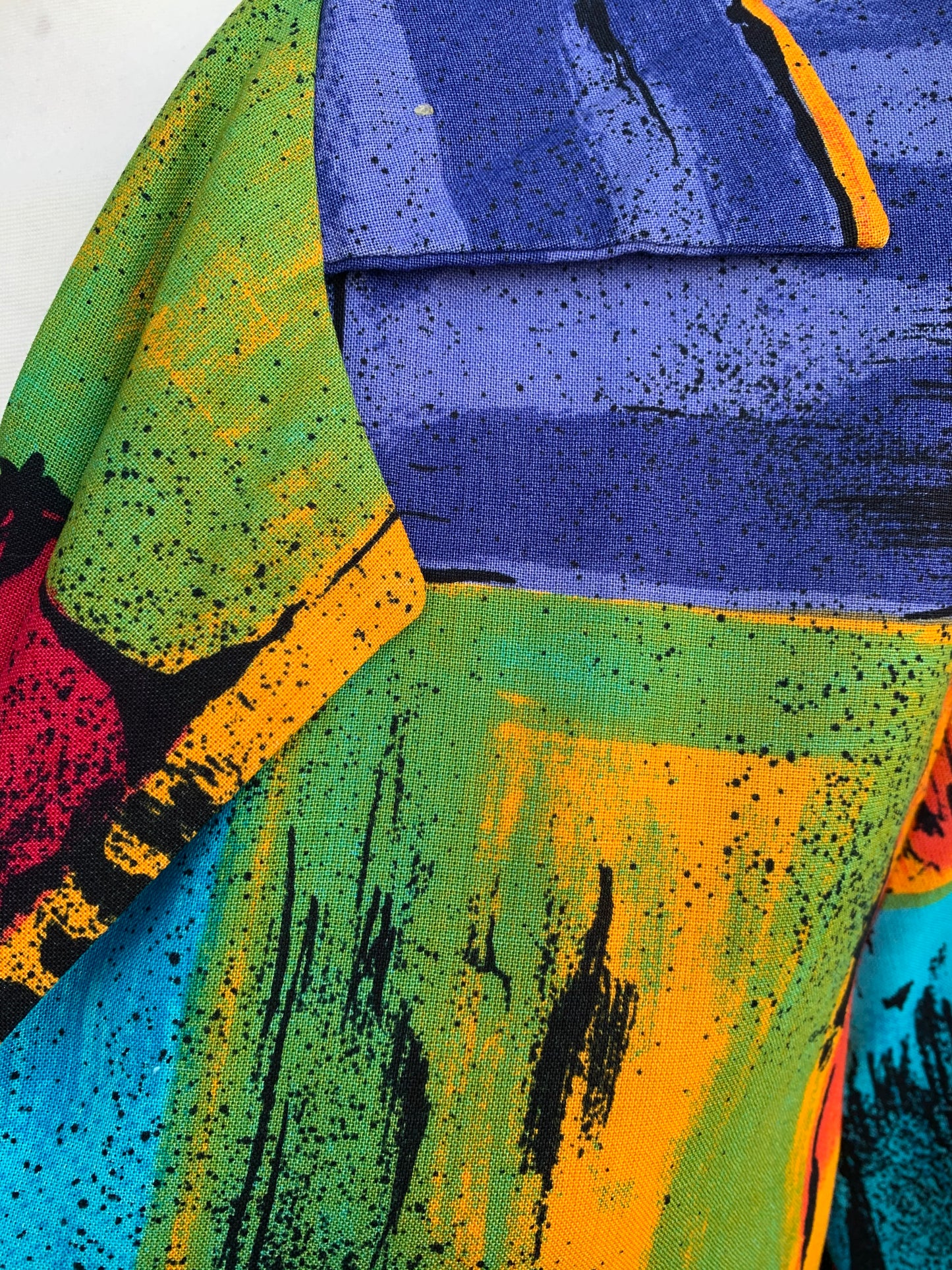 Colourful geometric shirt S/M
