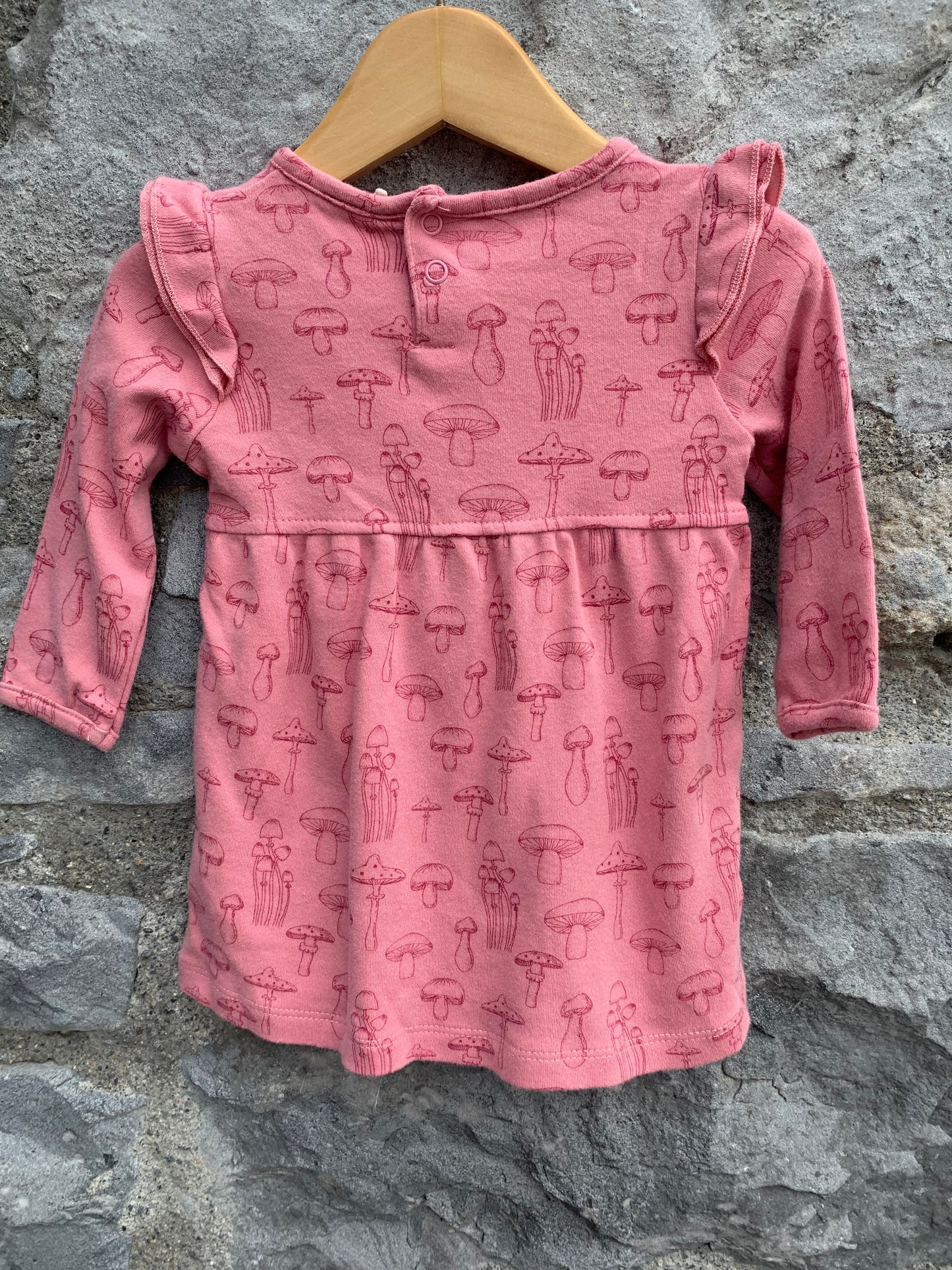 Pink mushroom dress 3m (62cm)