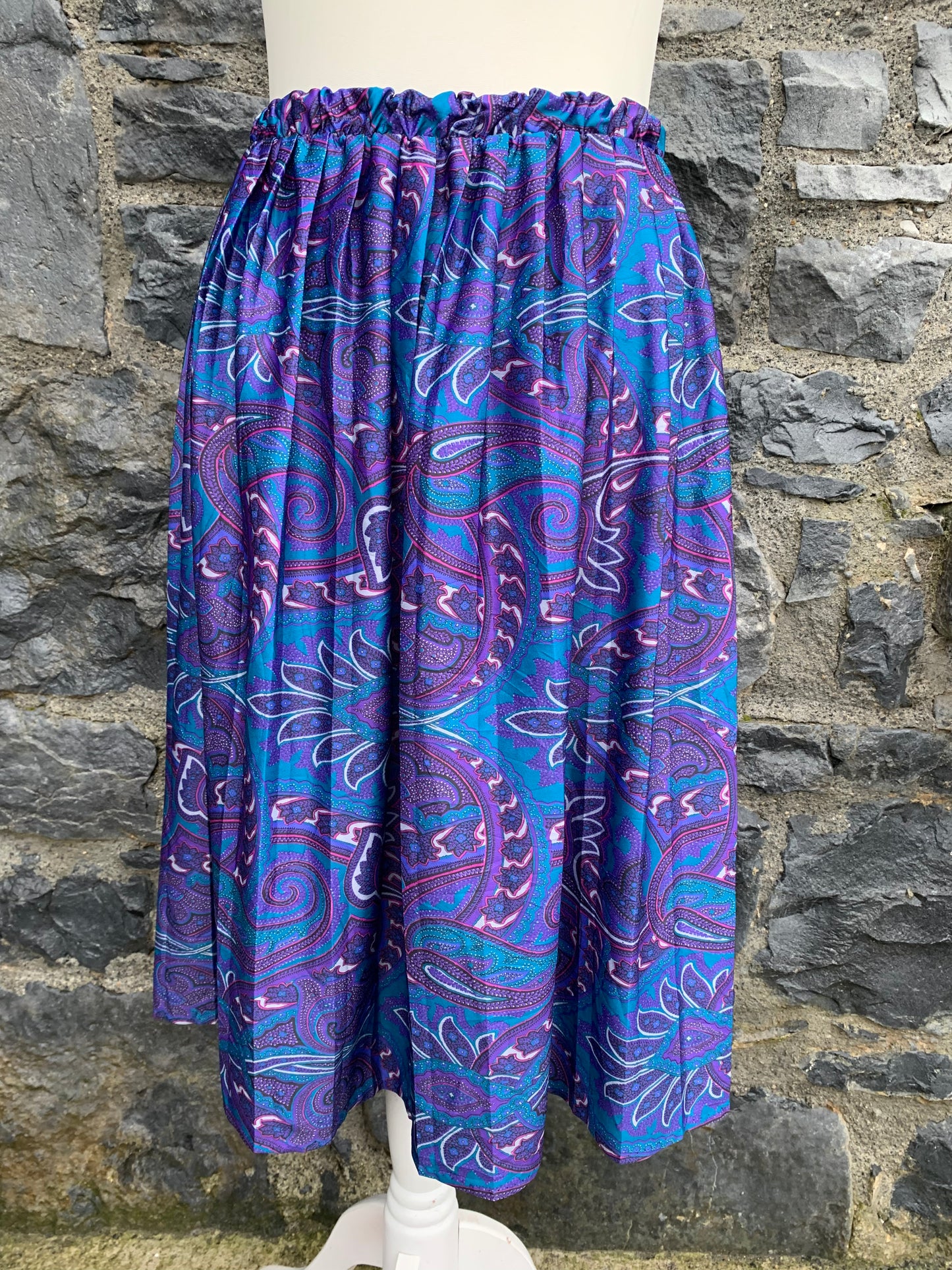 Purple paisley skirt uk 12