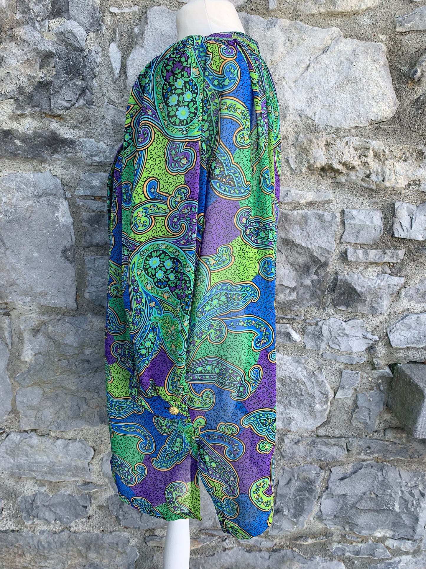 80s Green translucent blazer uk 12