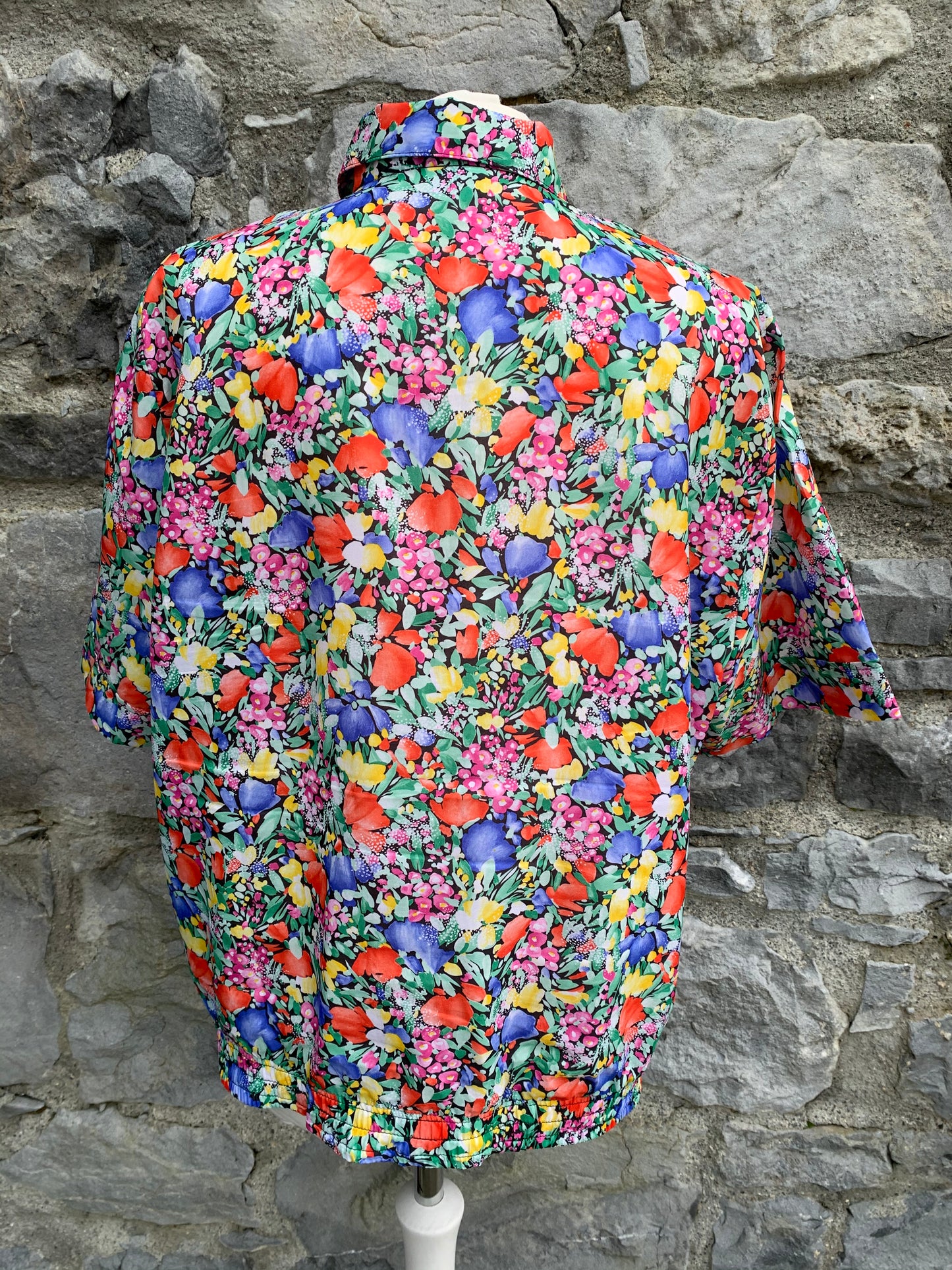 Brandtex 80s meadow flowers blouse uk 14-16