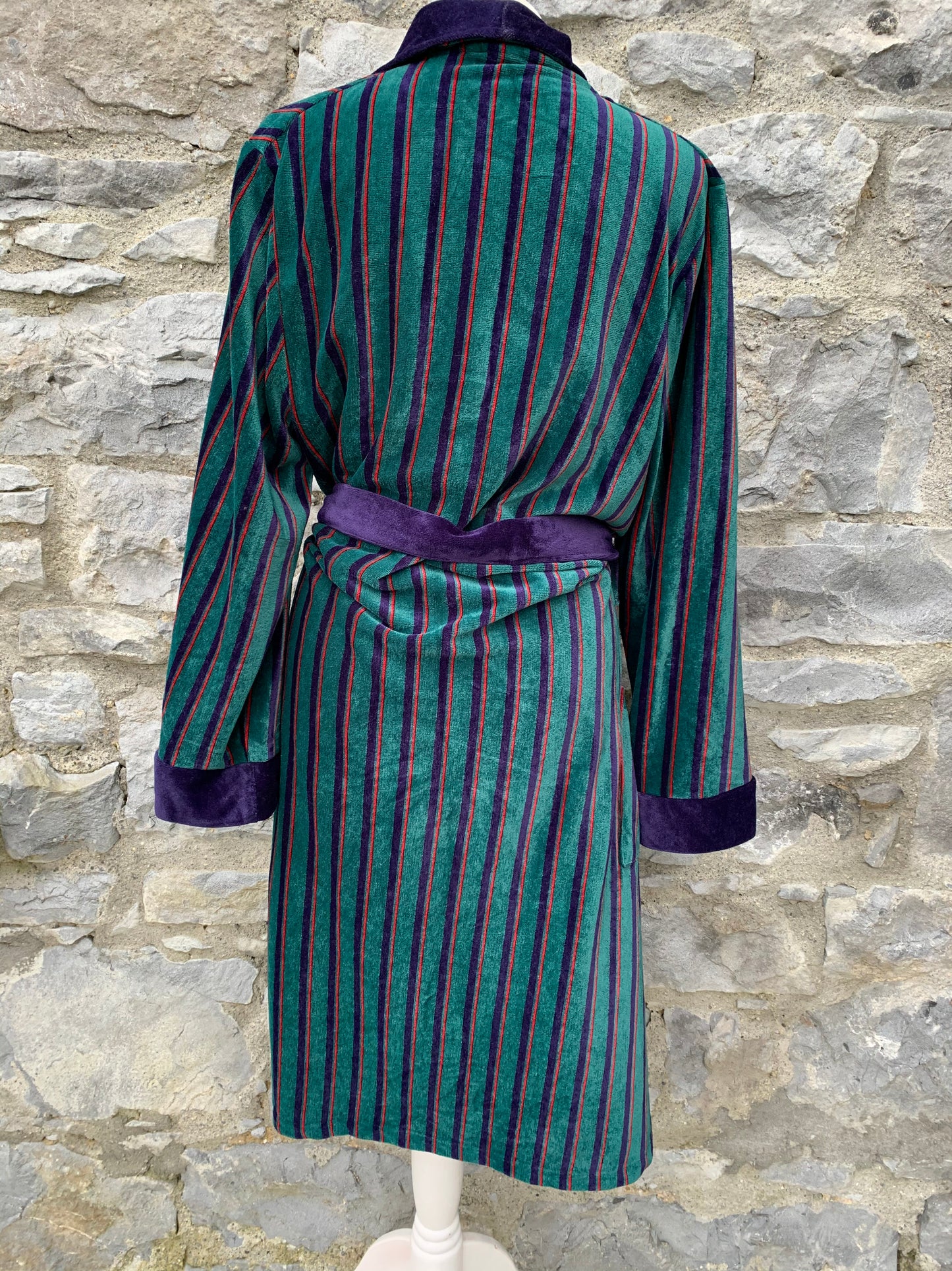 Debenhams green velour robe Small