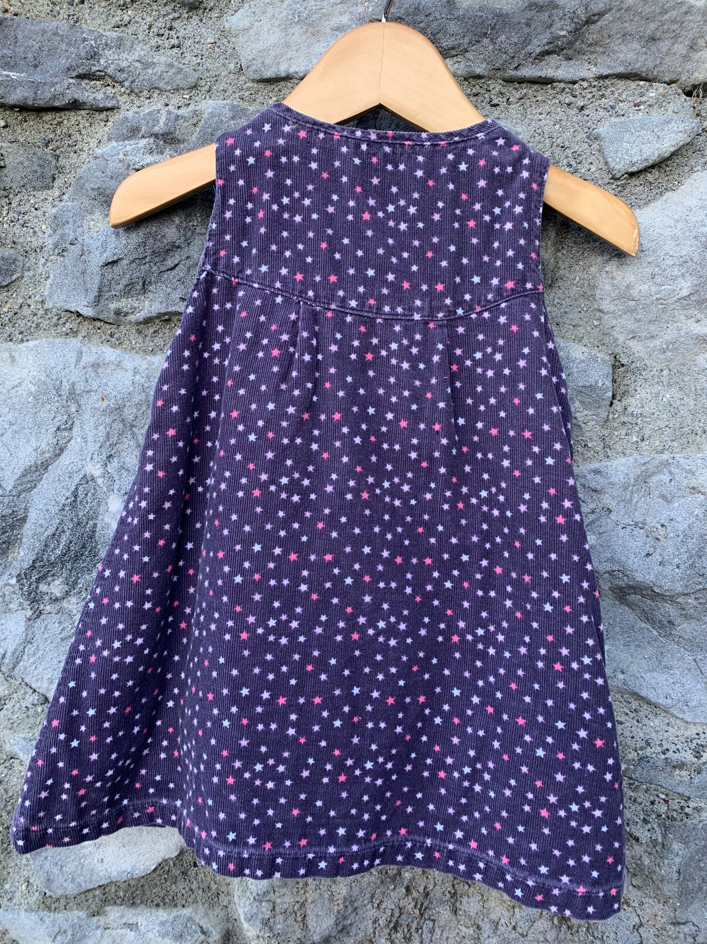 Purple cord dress 4-6m (62-68cm)