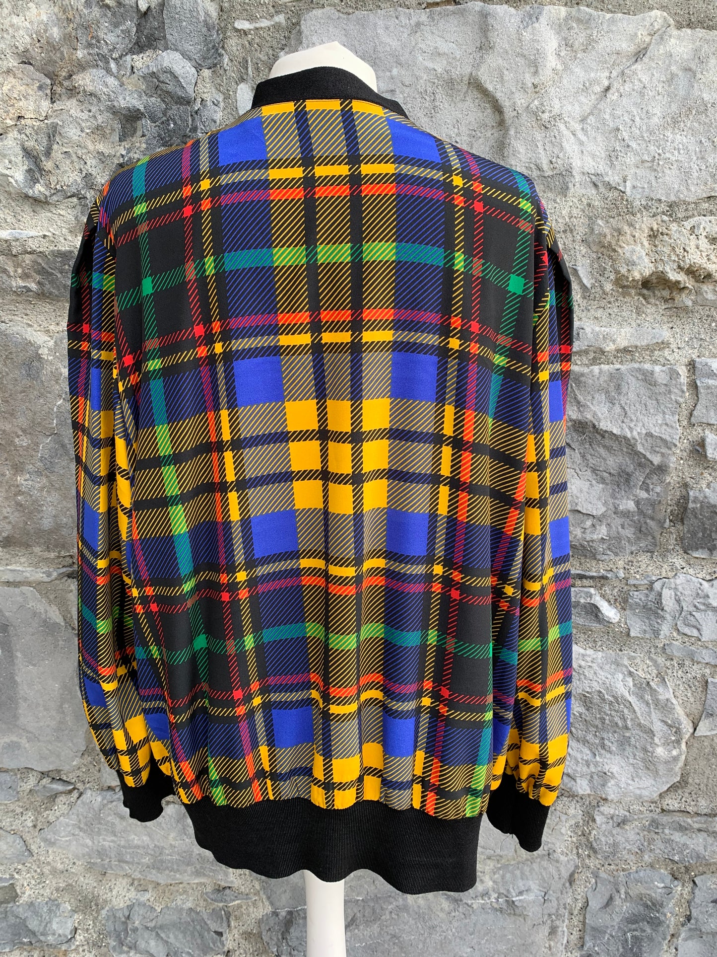 Hardob 80s yellow check blazer uk 16-20