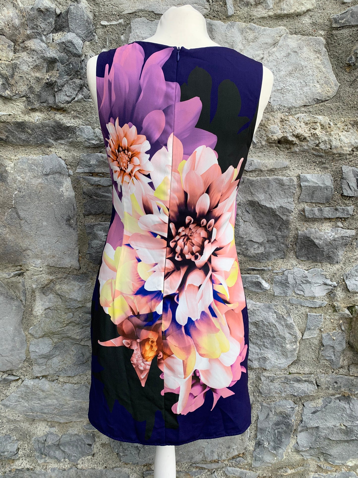 Full print flower dress uk 10