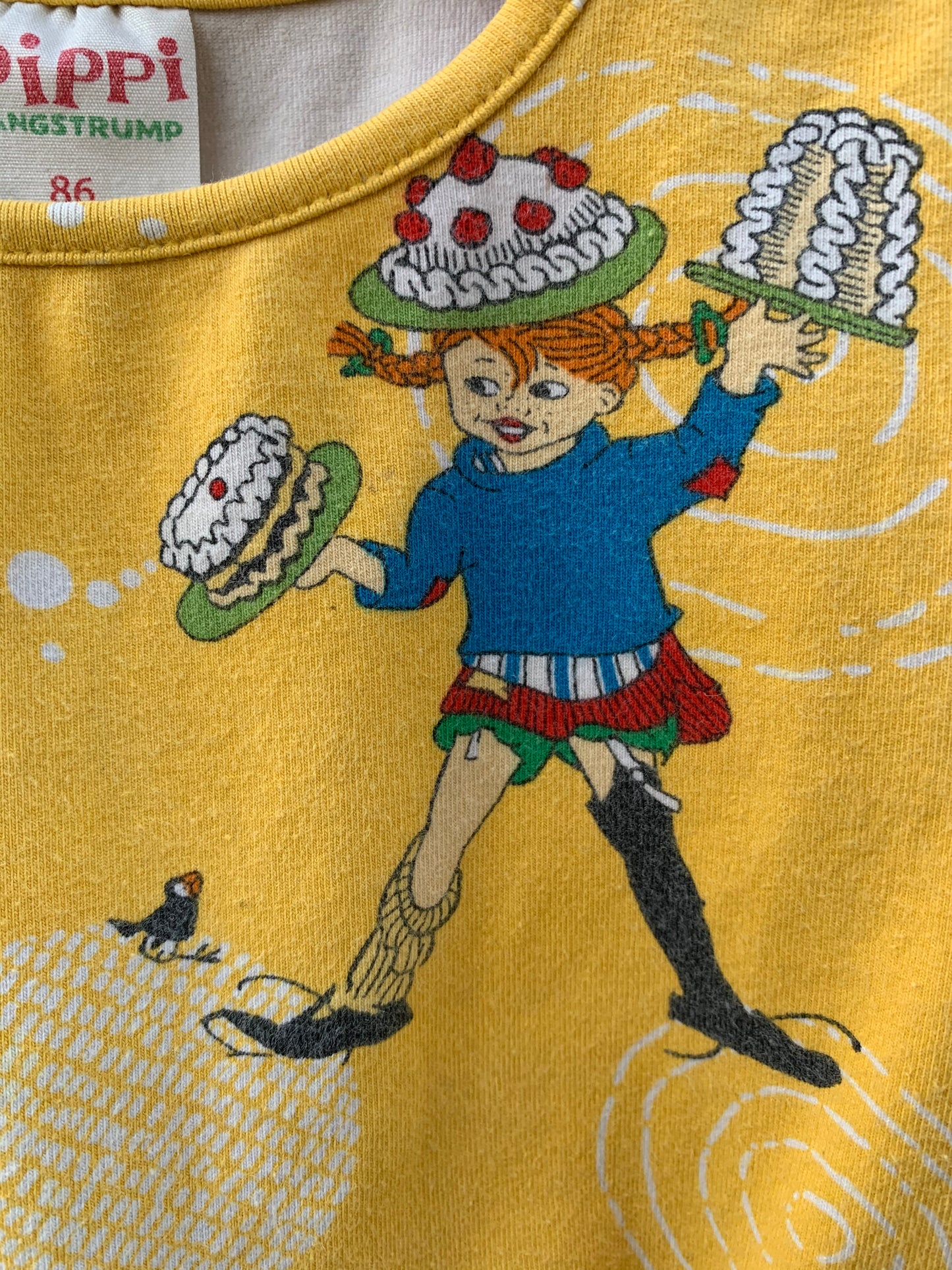 Pippi Longstocking dress 12-18m (80-86cm)
