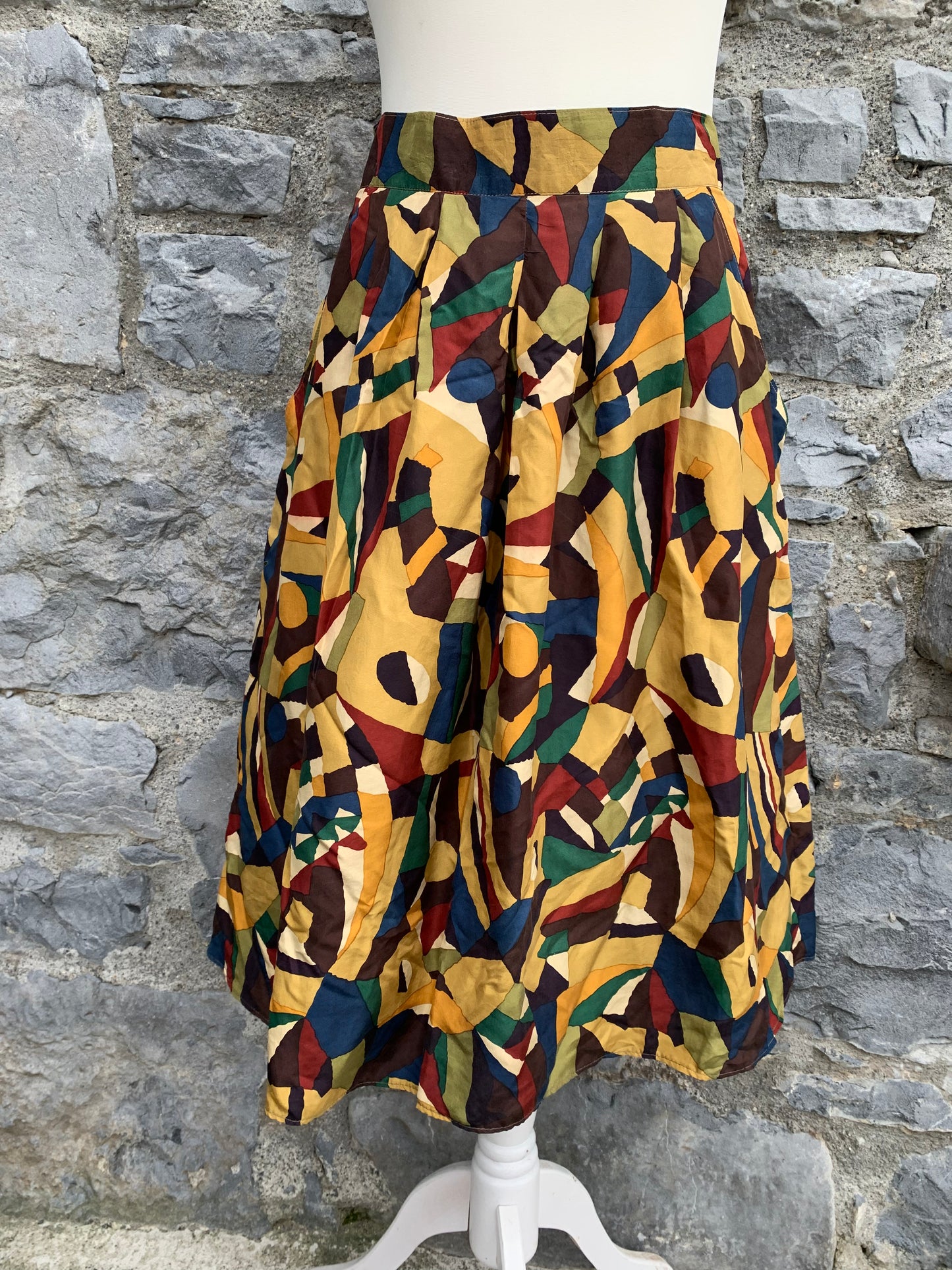 Ramsay 80s abstract print skirt uk 10